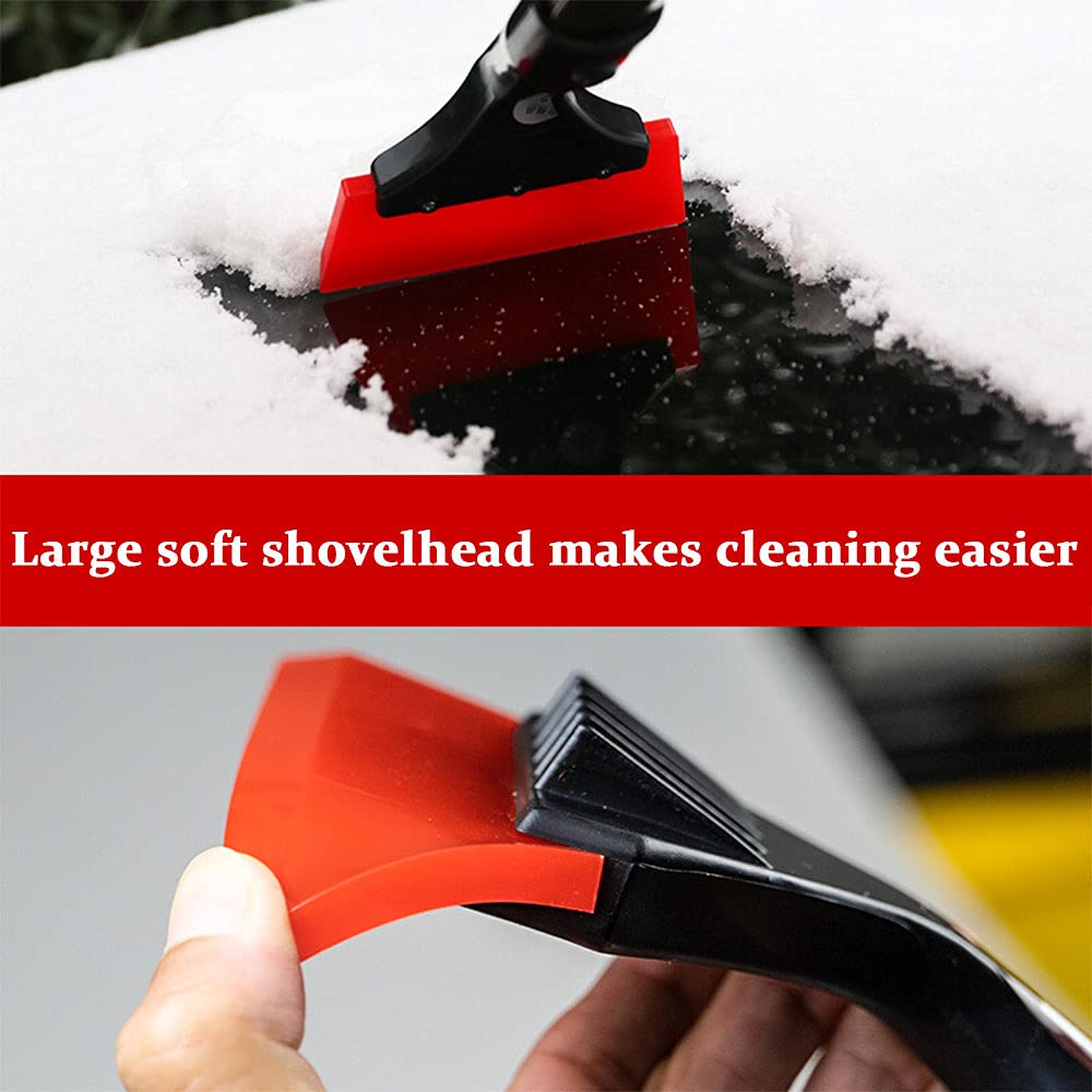 Grattoir à glace pour pare-brise de voiture, brosse à neige extensible