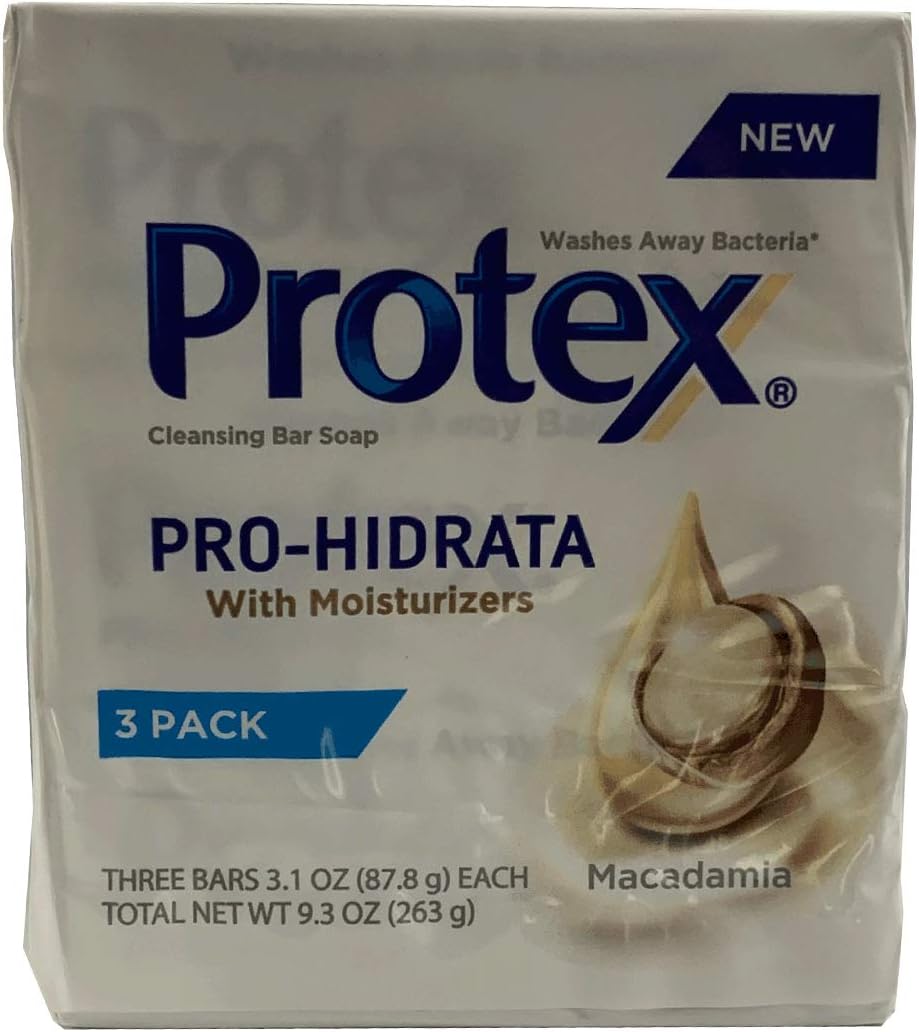 Protex Macademia Soap Jabon 3 Bars for a Cleaner Skin