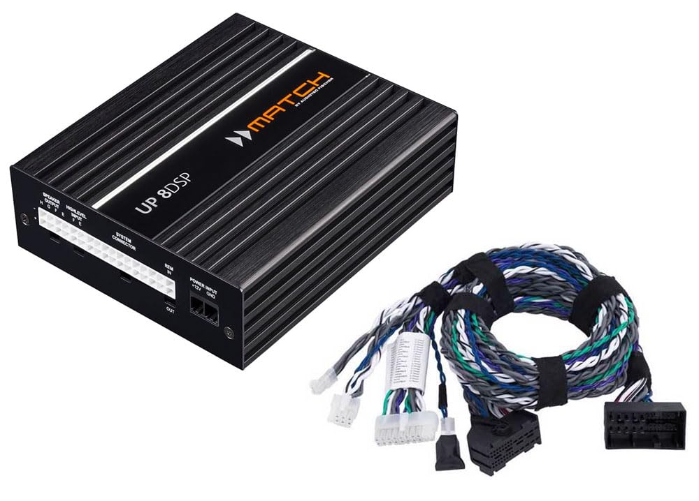 Mise à niveau sonore DSP compatible avec BMW X3 (G01) - Amplificateur DSP Match UP8BMW Plug & Play - Amplificateur 100 % rétroéclairé pour toutes les enceintes (convient uniquement aux modèles avec