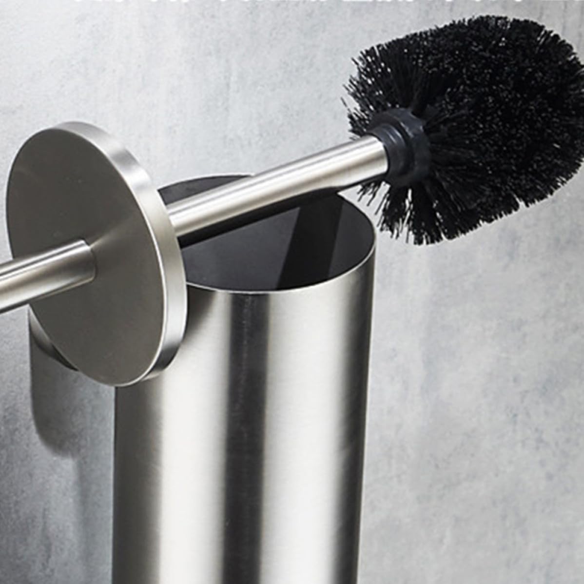 Set Scopino e Porta WC in Acciaio Inossidabile Copertura, Resistente a Graffi, Design Compatto per Bagno e Hotel