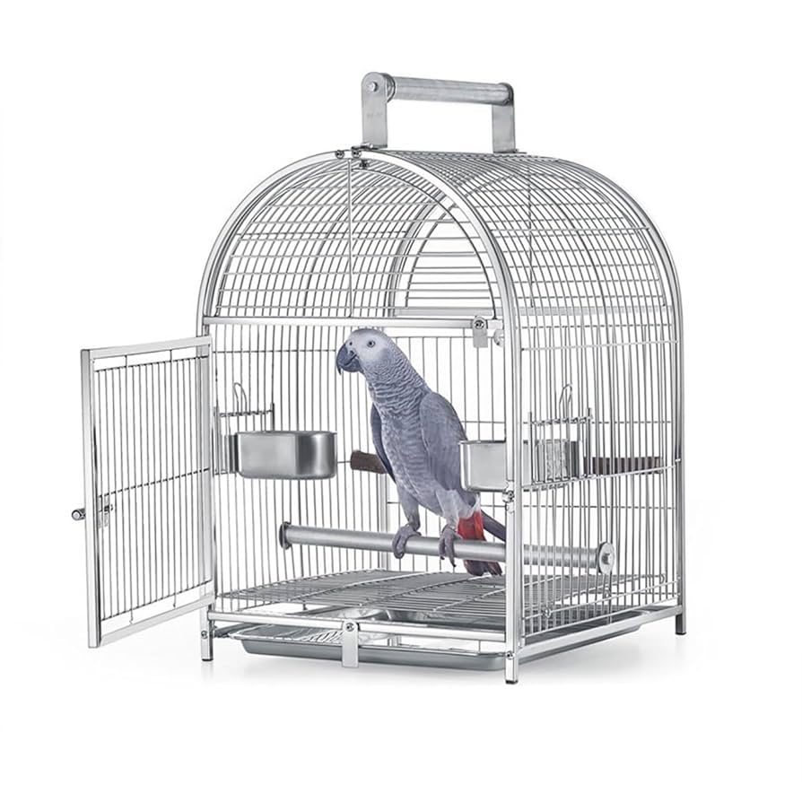 Amazon | 鳥カゴ バードケージ 大きな304ステンレス製鳥かご