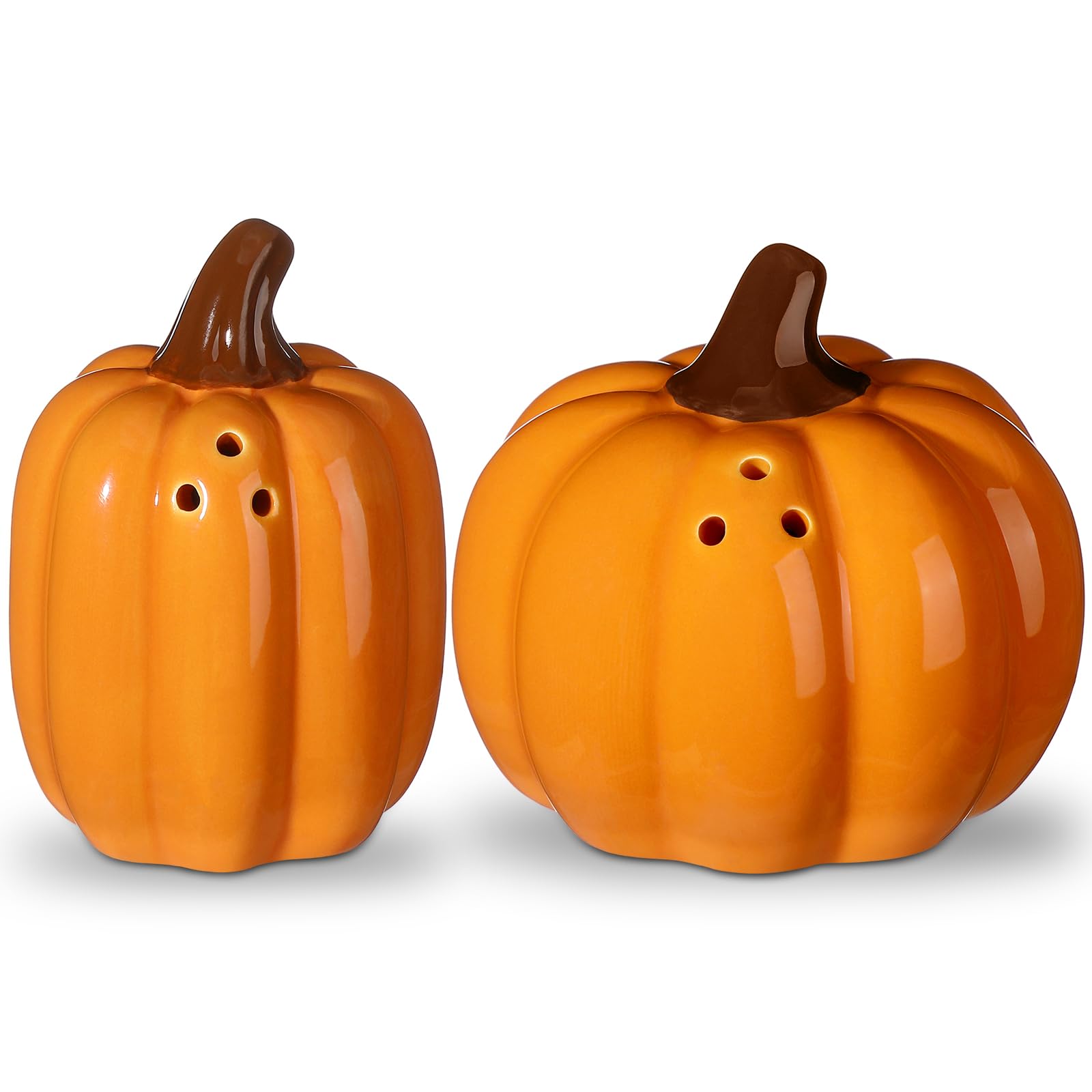 Cute Pumpkin Salt & Pepper Shakers - Fall Decor -1