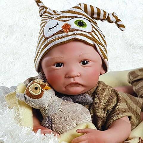 Paradise Galleries Preemie Real Baby Doll That Looks Real Hoot Hoot, 15 inch Reborn Boy Doll, GentleTouch Vinyl & Weighted Body, 6-Piece Gift Set Cover