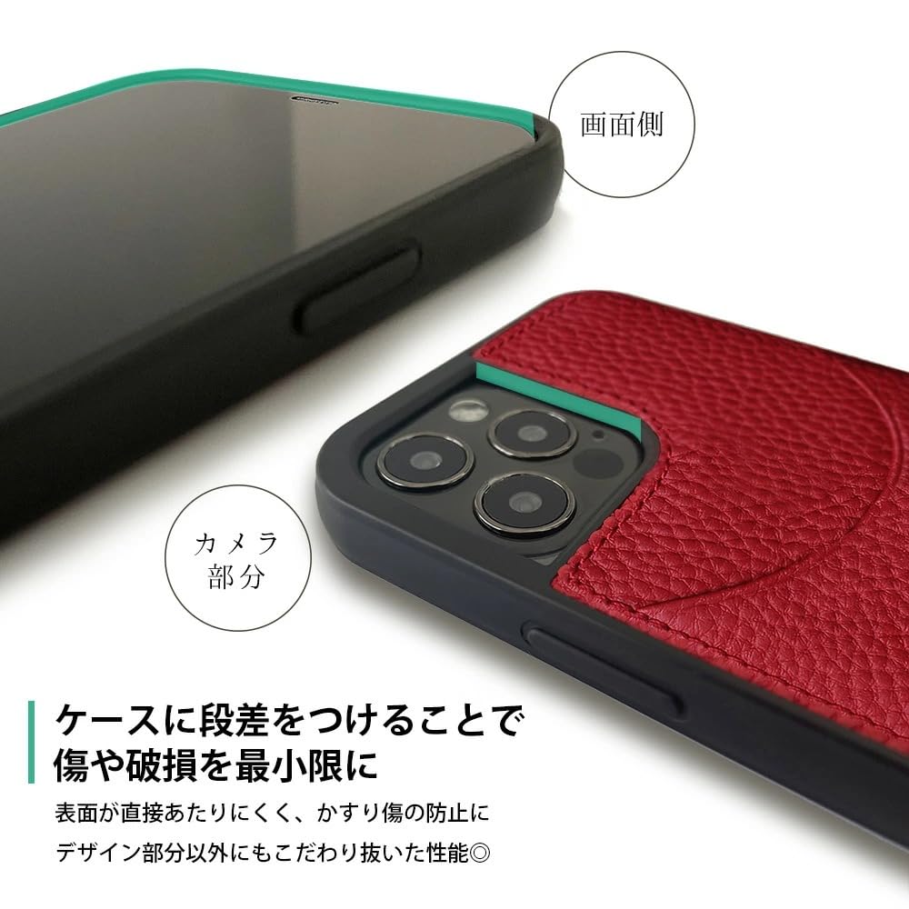 Amazon.co.jp: HANATORA for iPhone 15Pro ケース 本革 耐衝撃
