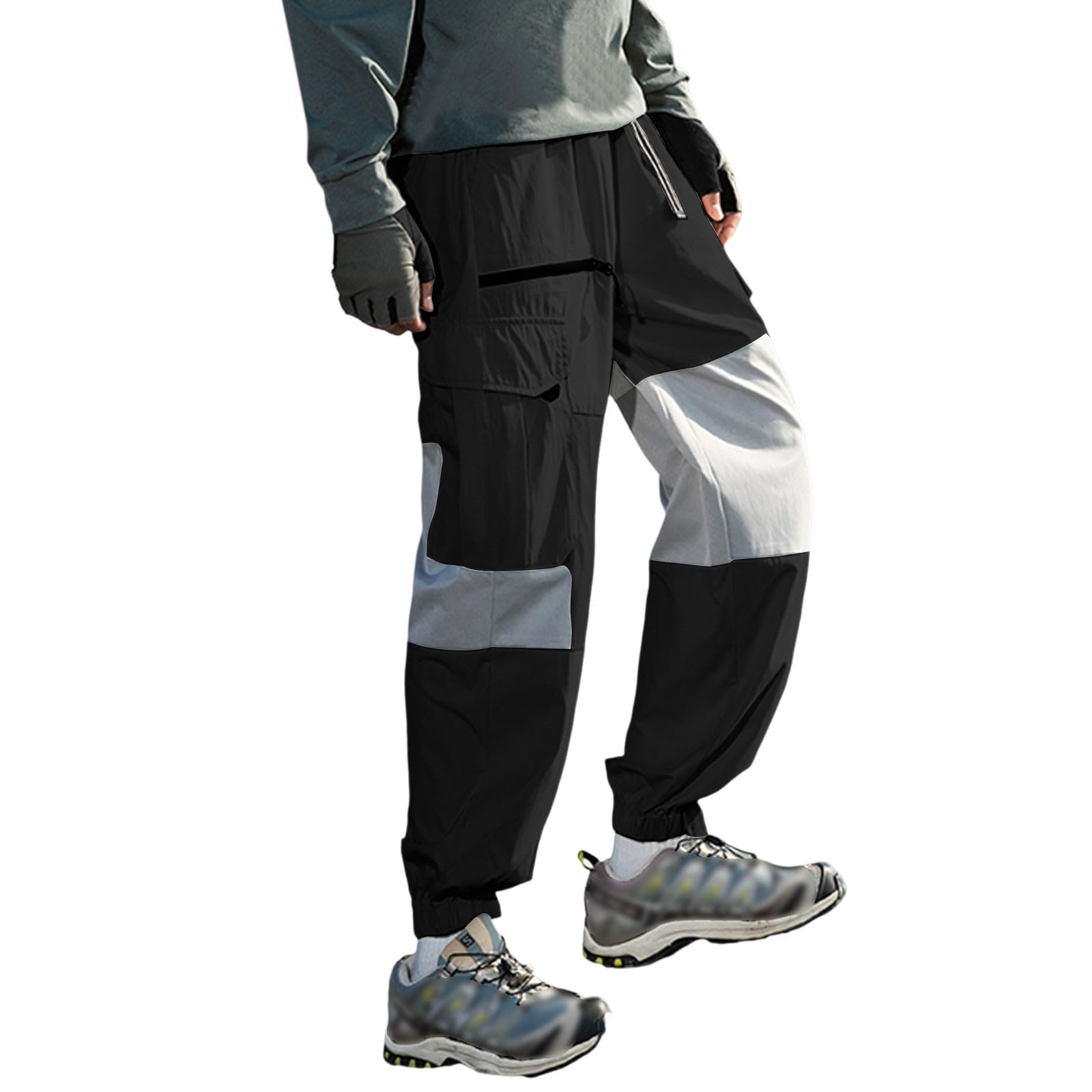 Pantalon de survêtement homme stretch jambe large avec cordon - 6