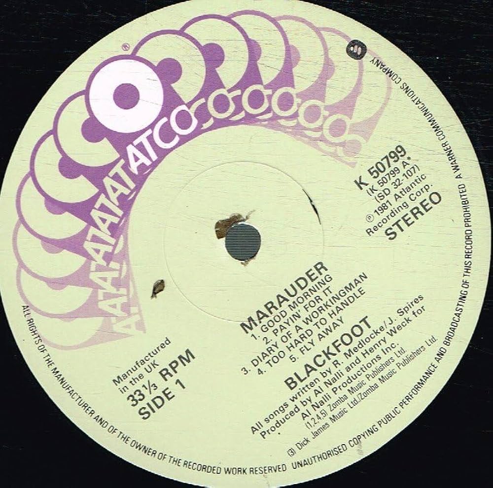 洋楽 BLACKFOOT / MARAUDER Blackfoot – Marauder – Vinyl (LP, Album, Stereo), 1981