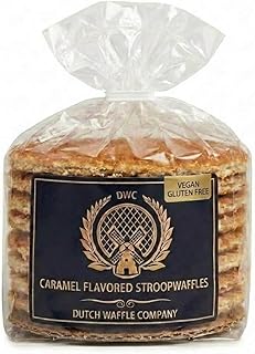 Dutch Waffle Company Vegan & Gluten Free Stroopwafels, Cara…