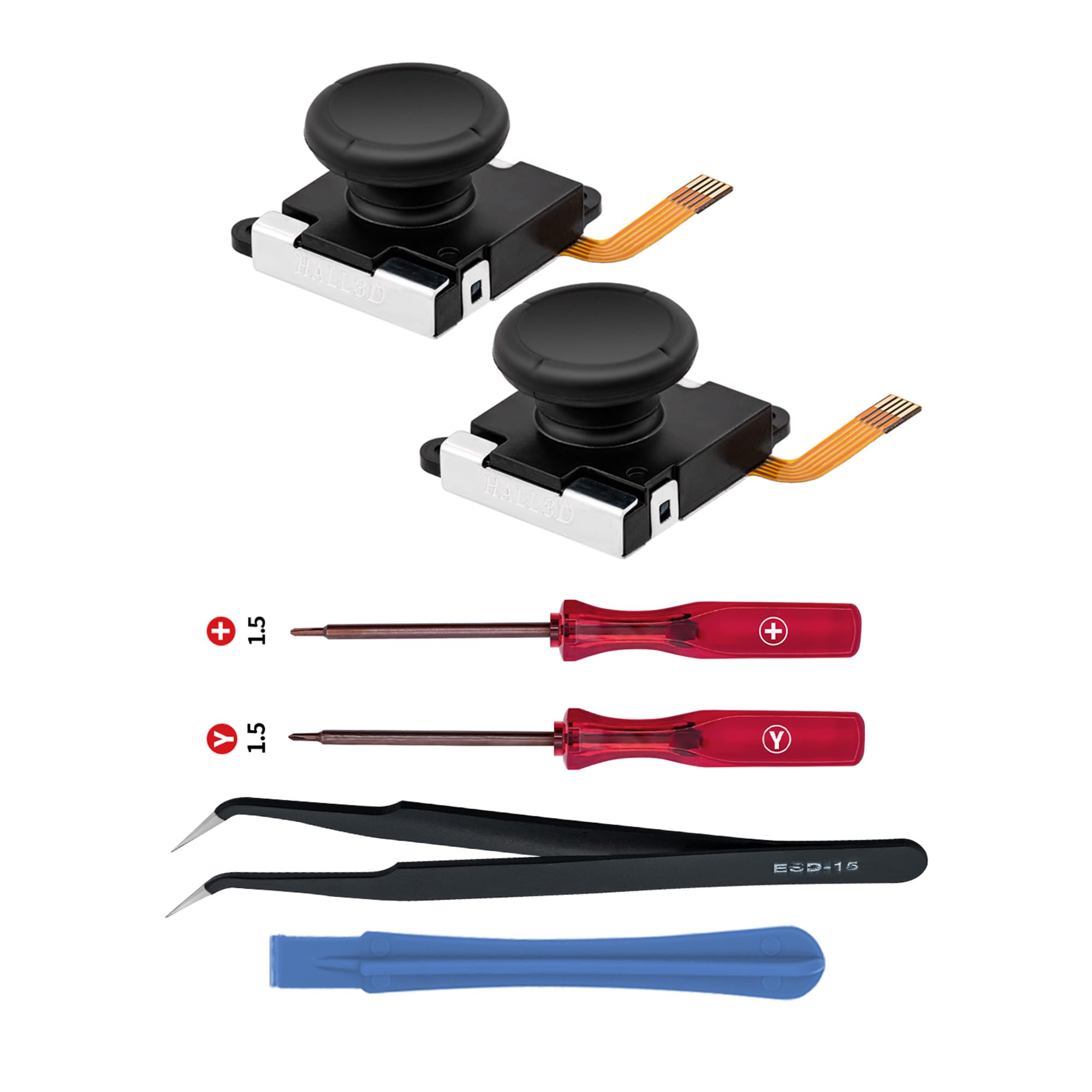 Switch Joystick Replacement TMR 3D Analog Joycon for NS Switch/Switch OLED Joycon/Switch Lite with Repair Tool Kit - Pas pour Switch 2