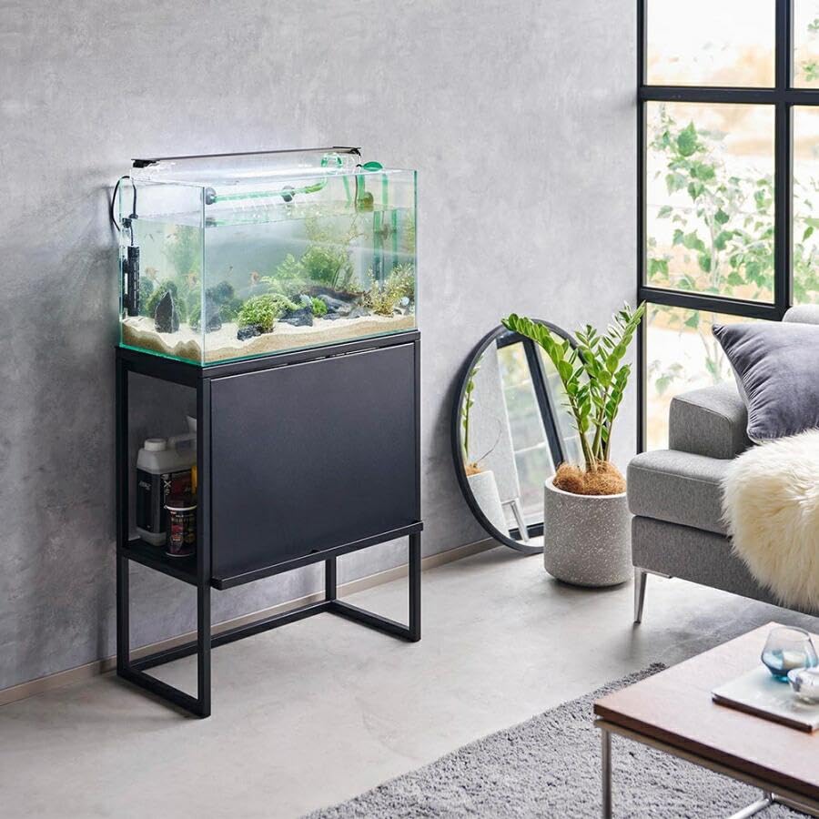 Amazon | AHR 水槽 超白ガラス 50CM W50×D27×H30 リムレス