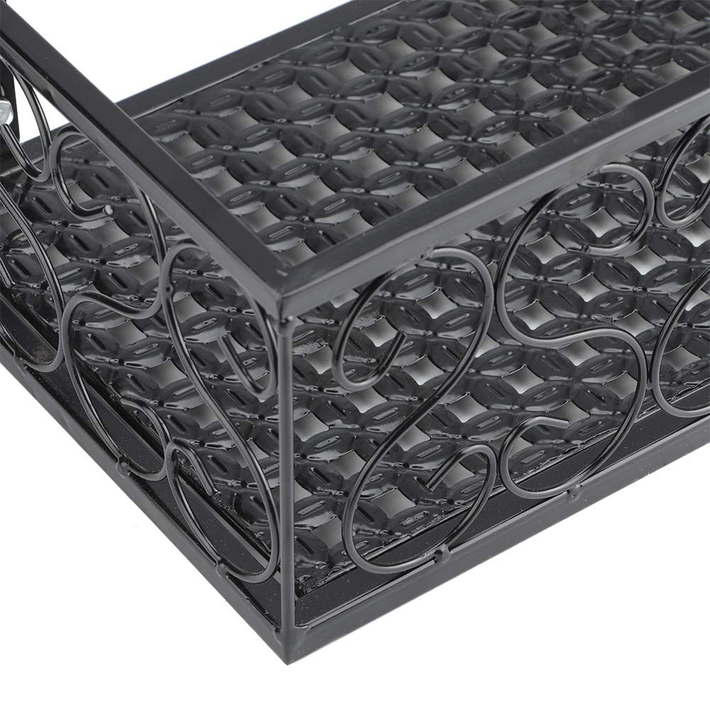 Support Pot de Fleurs, Pots Suspendus Balcon Stockage de Plantes Fer avec Crochet Amovible pour Clôture, Jardin, Mur Décor