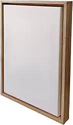 Kiaga Tela para Pintura com Moldura Canaleta Flutuante Lisa Revestida - 2x2,8