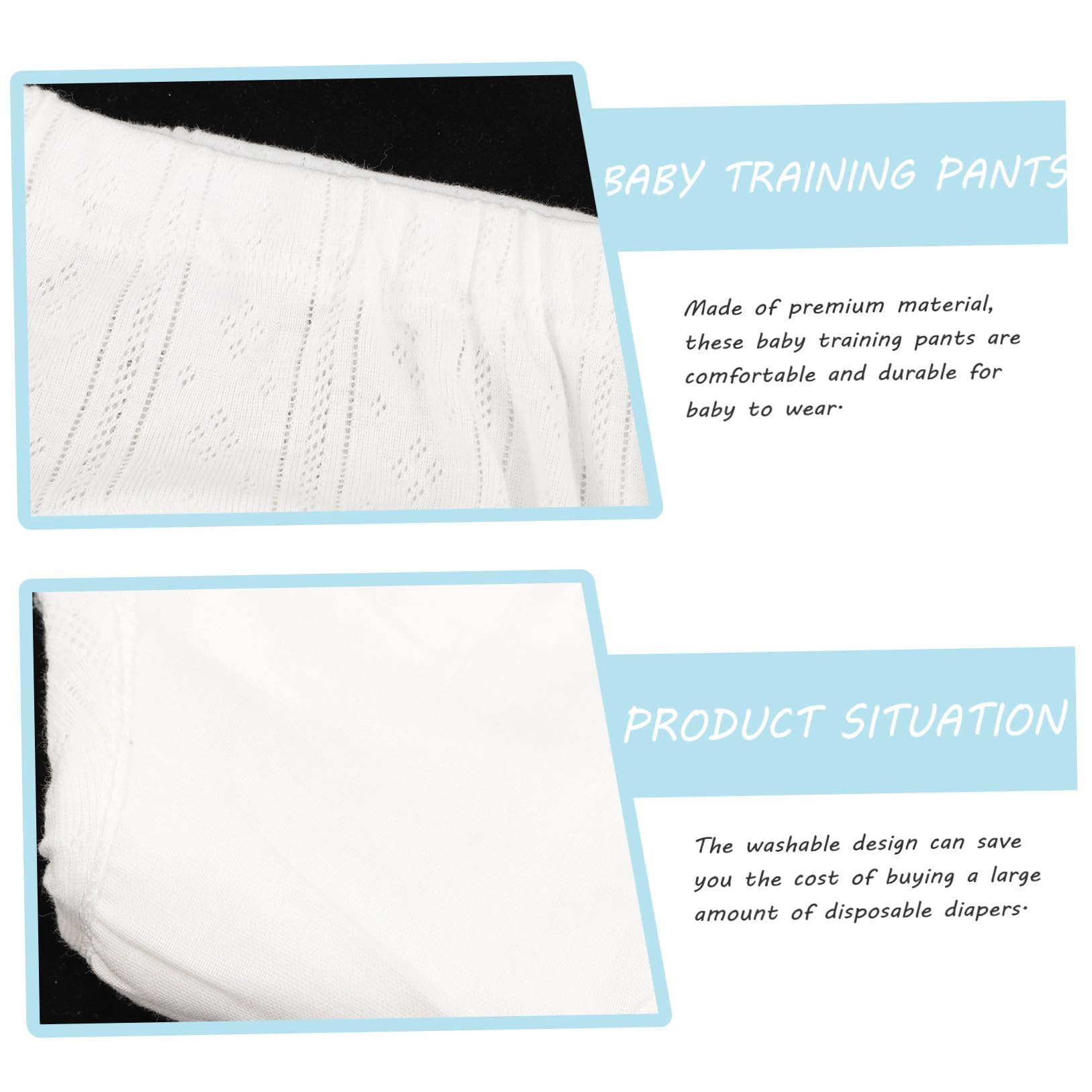 Lot de 5 Culottes d'Apprentissage pour Bébé en Coton Absorbant, sous-Vêtements Lavables pour Garçons et Filles, Conçus pour L'Entraînement la Propreté en Intérieur