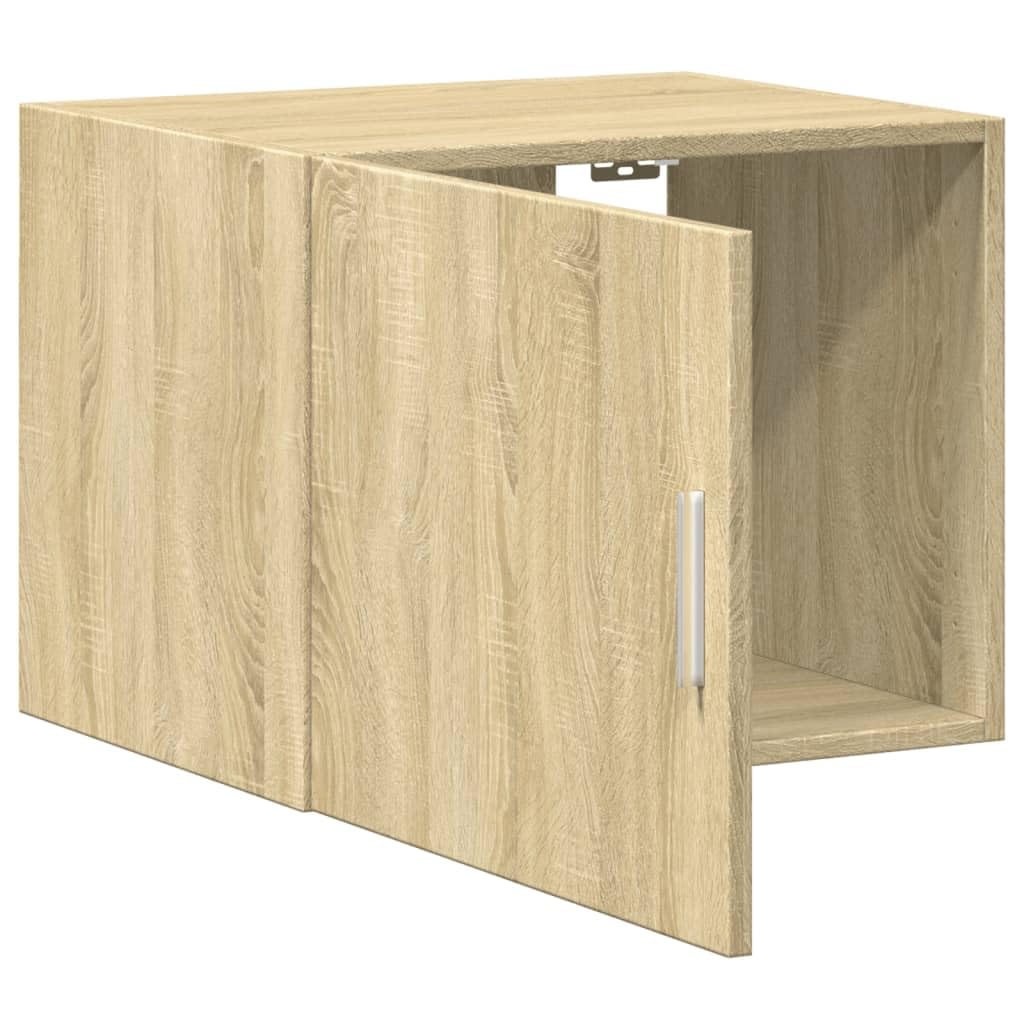 vidaXL Armario de Pared Madera ingeniería Roble Sonoma 50x42,5x40 cm, Armario de Almacenamiento, Armario de Pared Colgante, Armario de Almacenamiento Flotante