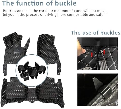 Miniatura 4 de Alfombrillas de automóvil de lujo para OPEL Zafira 5seat 2008-2013, juego completo de alfombras de automóvil con patrón de diamante, forro de piel