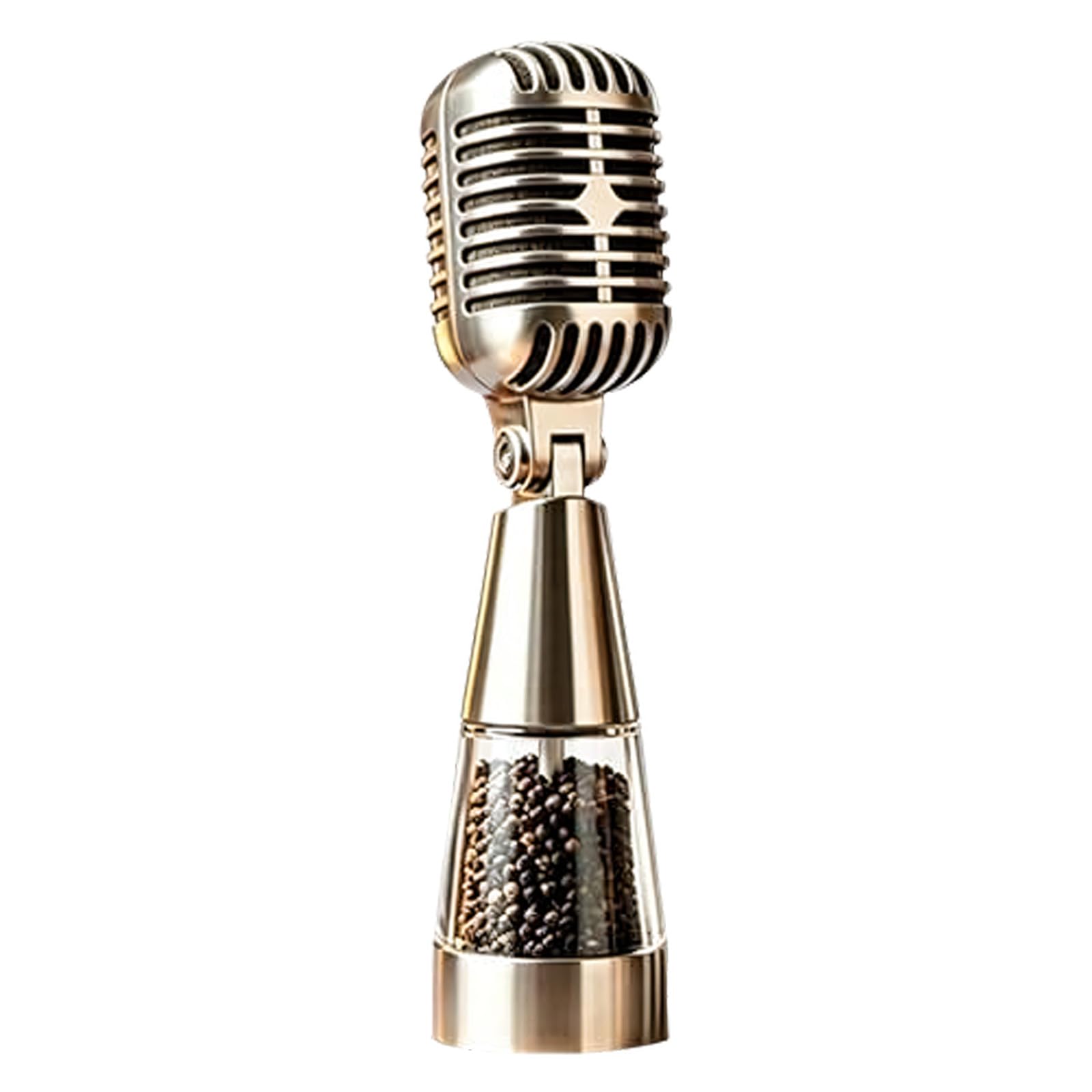 Btgghytr Practical Microphone Shape Seasoning Tool Sturdy Nonrust Steel Homebrewed Seasoning Sprinkler Kitchens Gadget Cook Equipment