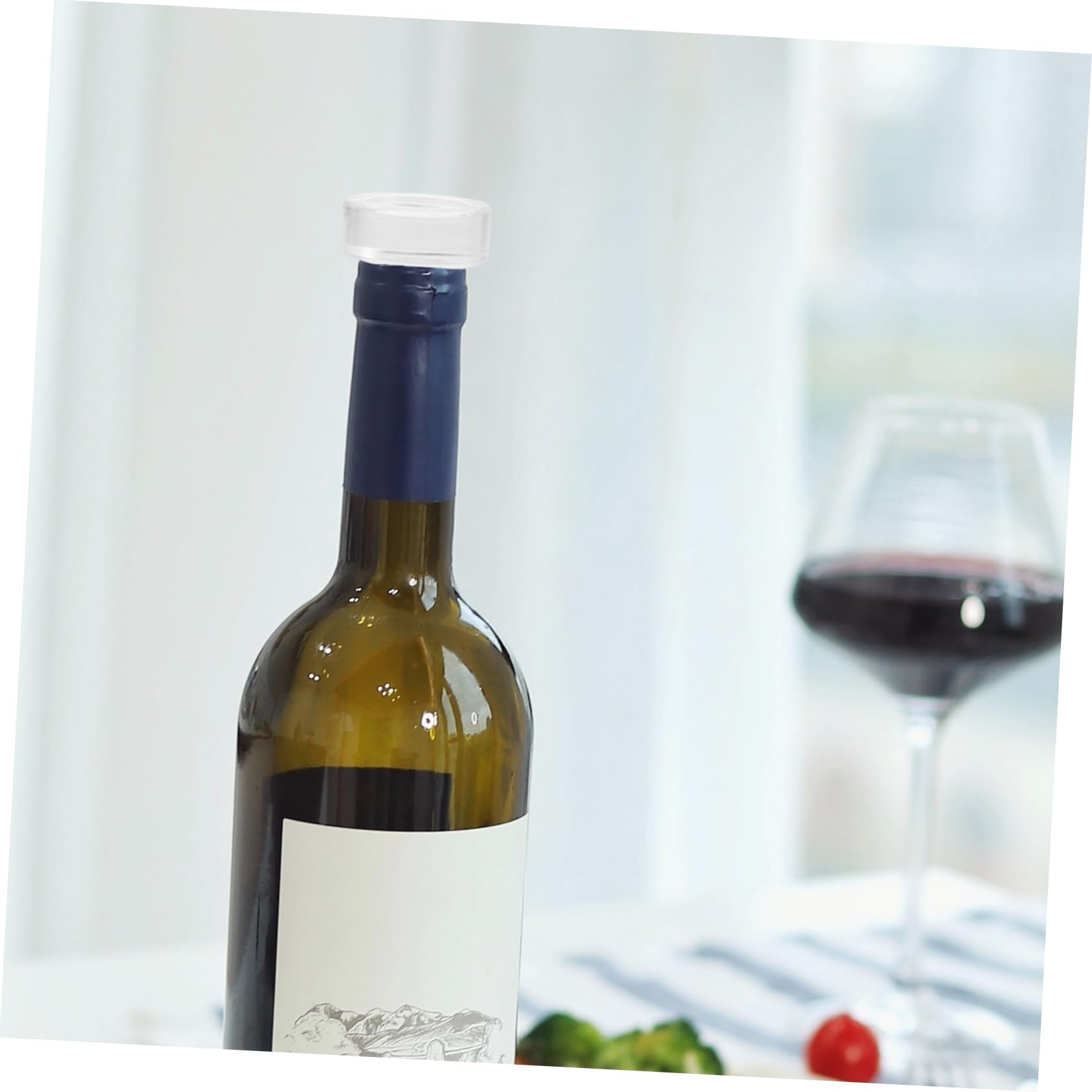 Tappi per Bottiglia Vino a T in Vetro 10 Pezzi Riutilizzabili | Bottiglie di Birra e Vino, senza Sapore, Uso Domestico, Chiusura Semplice