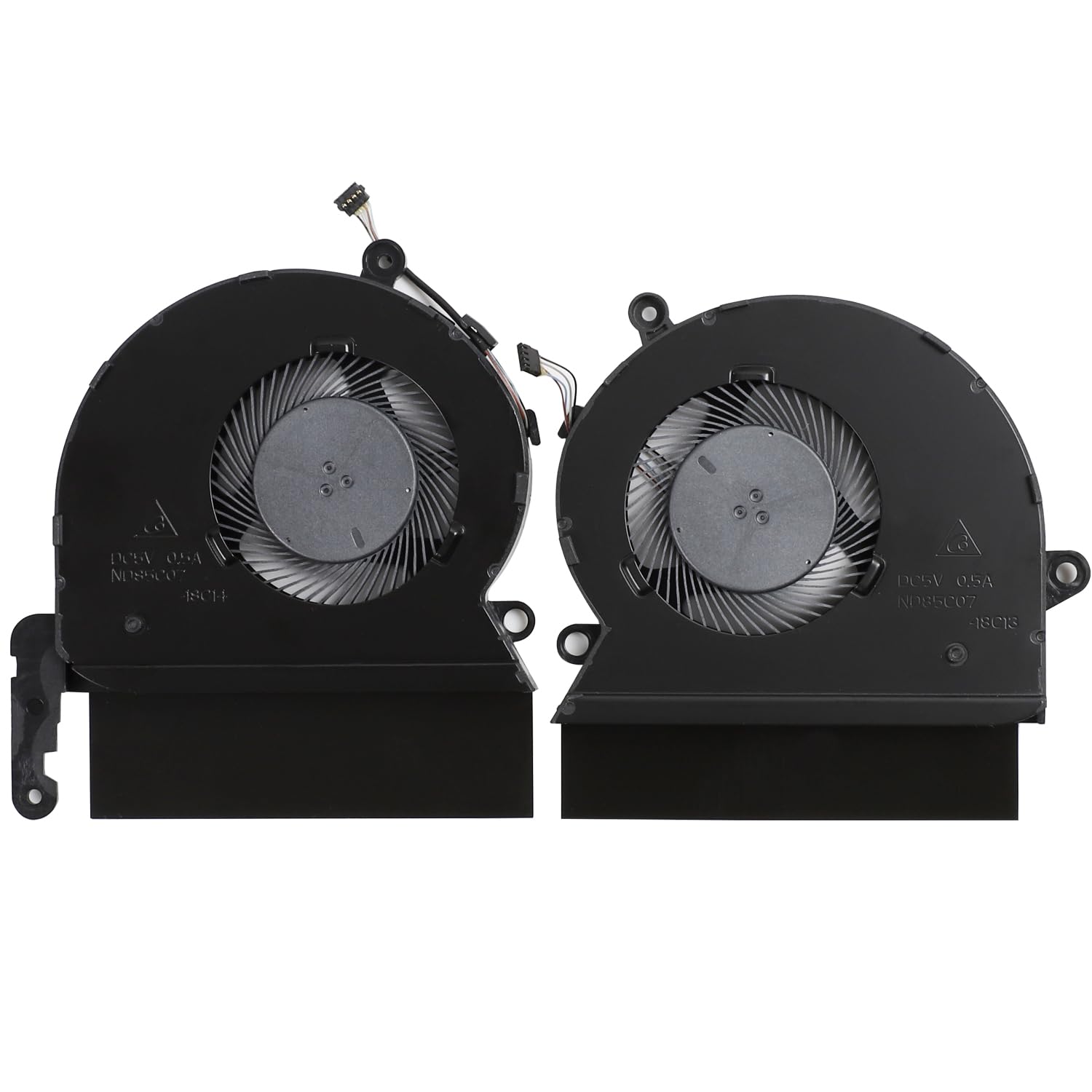 New CPU+GPU Cooling Fan Replacement for HP Spectre i7-8750H Version 15-DF Series, P/N: L41485-001 ND85C07-18C13 L41484-001 ND85C07-18C14 DC5V 0.5A Fan