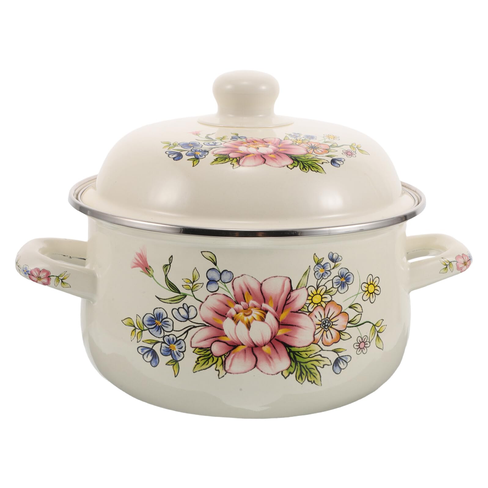 Marmite à mijoter vintage émaillée pour vos soupes et plats réconfortants