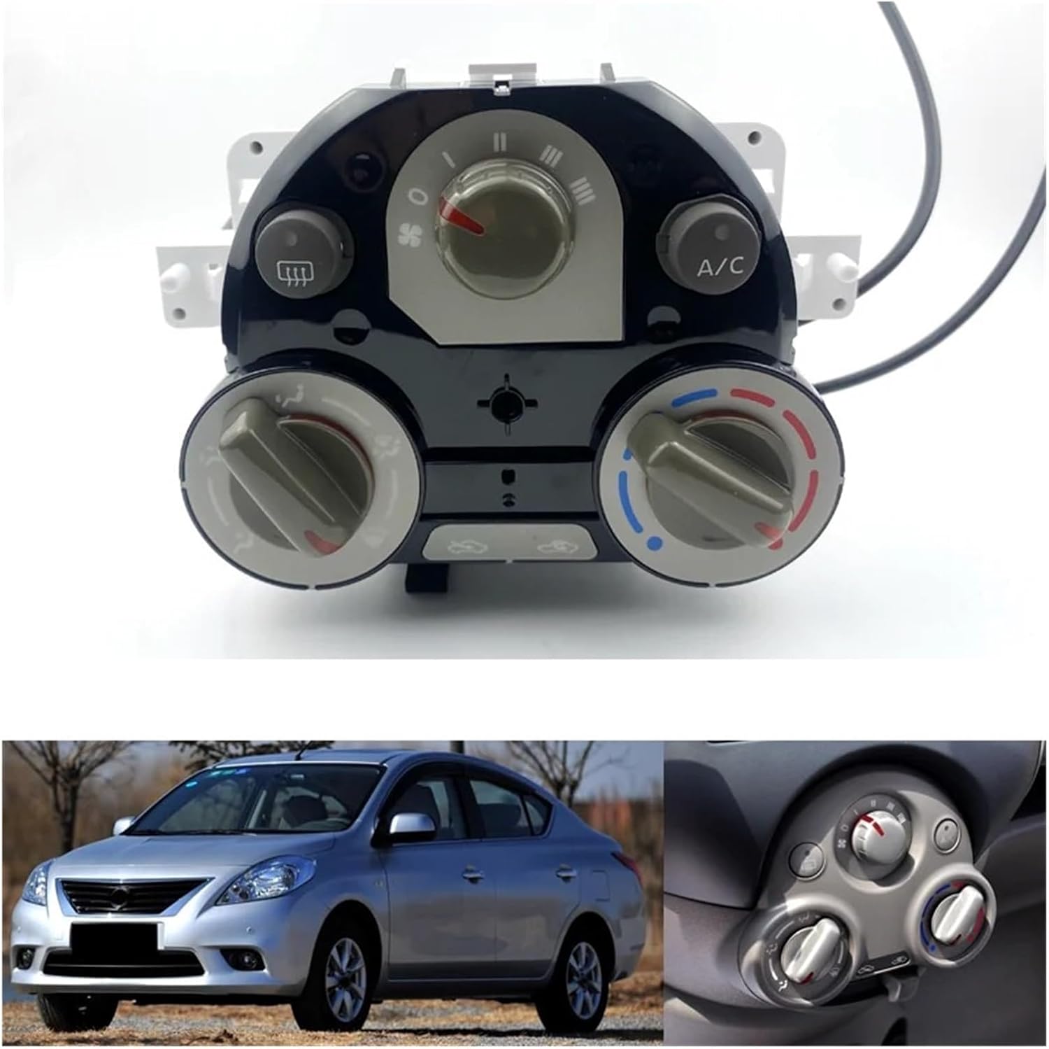 for Nissan Sunny 2011 2012 2013 2014 Micra 2012 Air Conditioning Switch Panel Dashboard A/C Heating Control Climate Control