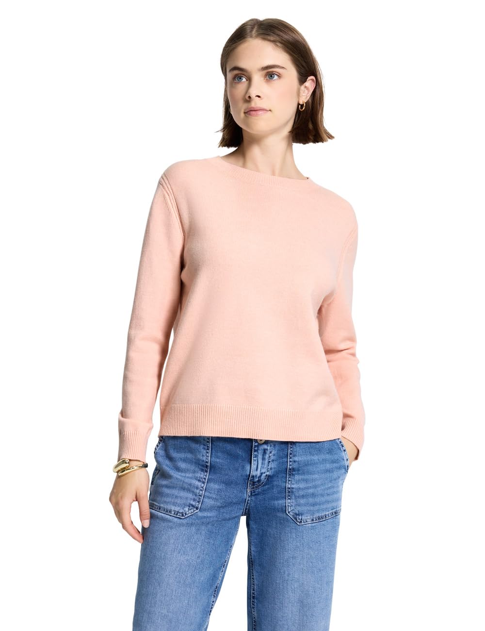 Street One Studio Damen Softer Pullover mit Details