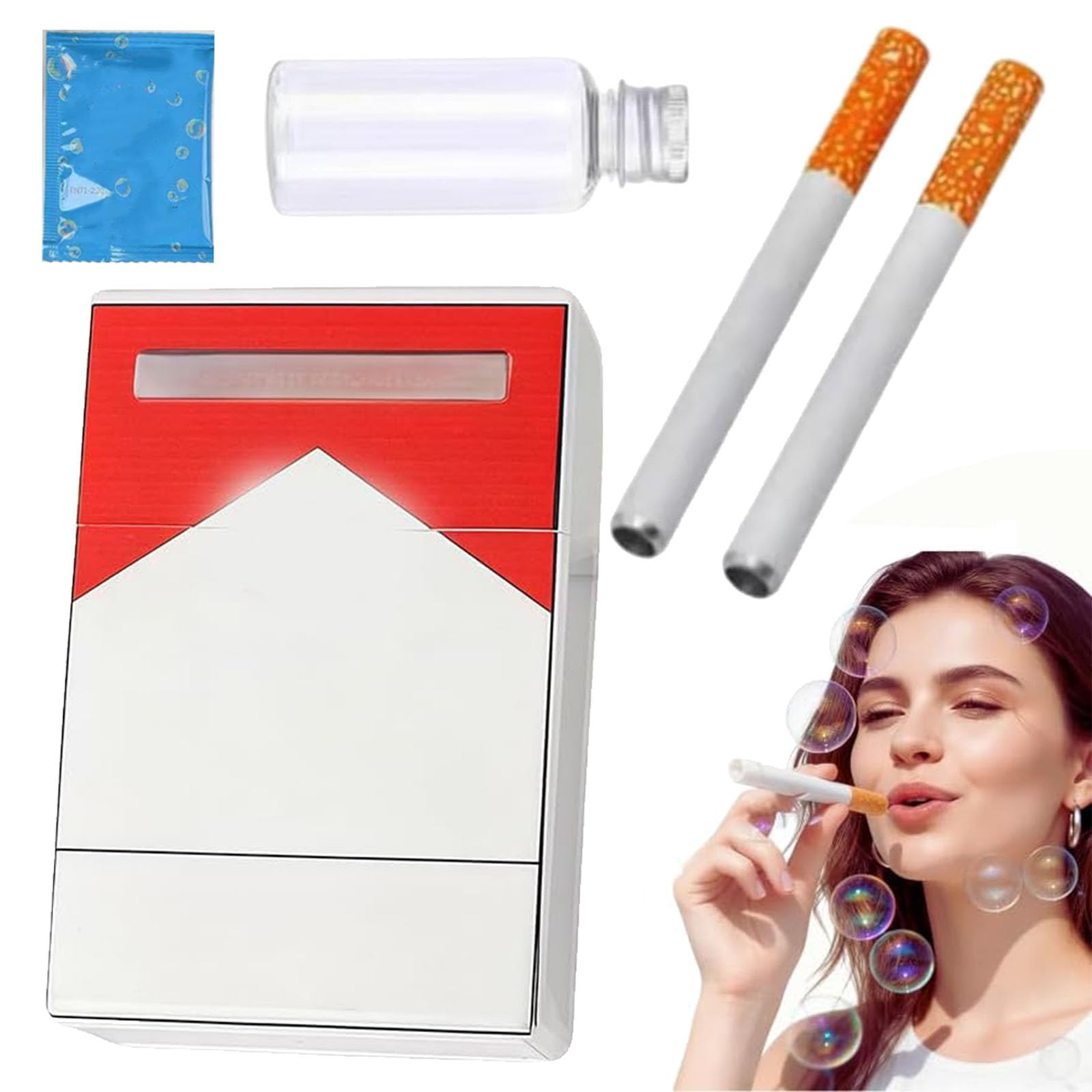 bubble blowing cigarette amazon Bubble Blowing Products, Bubble Cigarette Blower, Fake Bubbles Smoke  Cigarettes Pack Blower, for Relaxation Birthday Party Gift (Red), Bubble  Makers