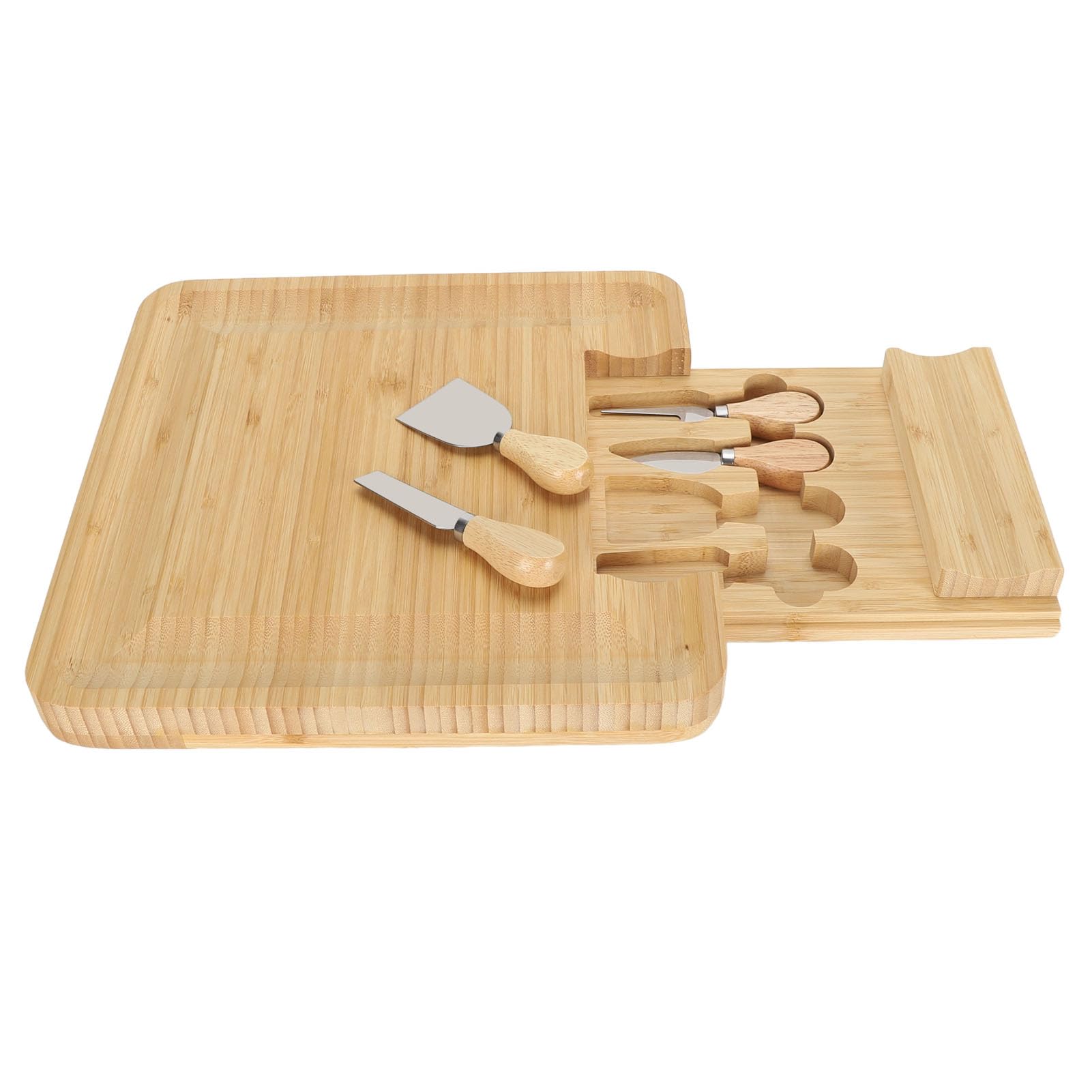 Yosoo Health Gear Käsebrett, Käseplatte aus Holz mit Hochharter Oberfläche, Multifunktionales Käse-Fleisch-Tablett für die Küche zu Hause, Zum Servieren von Brot, Obst und Schneiden (Normaler Stil)