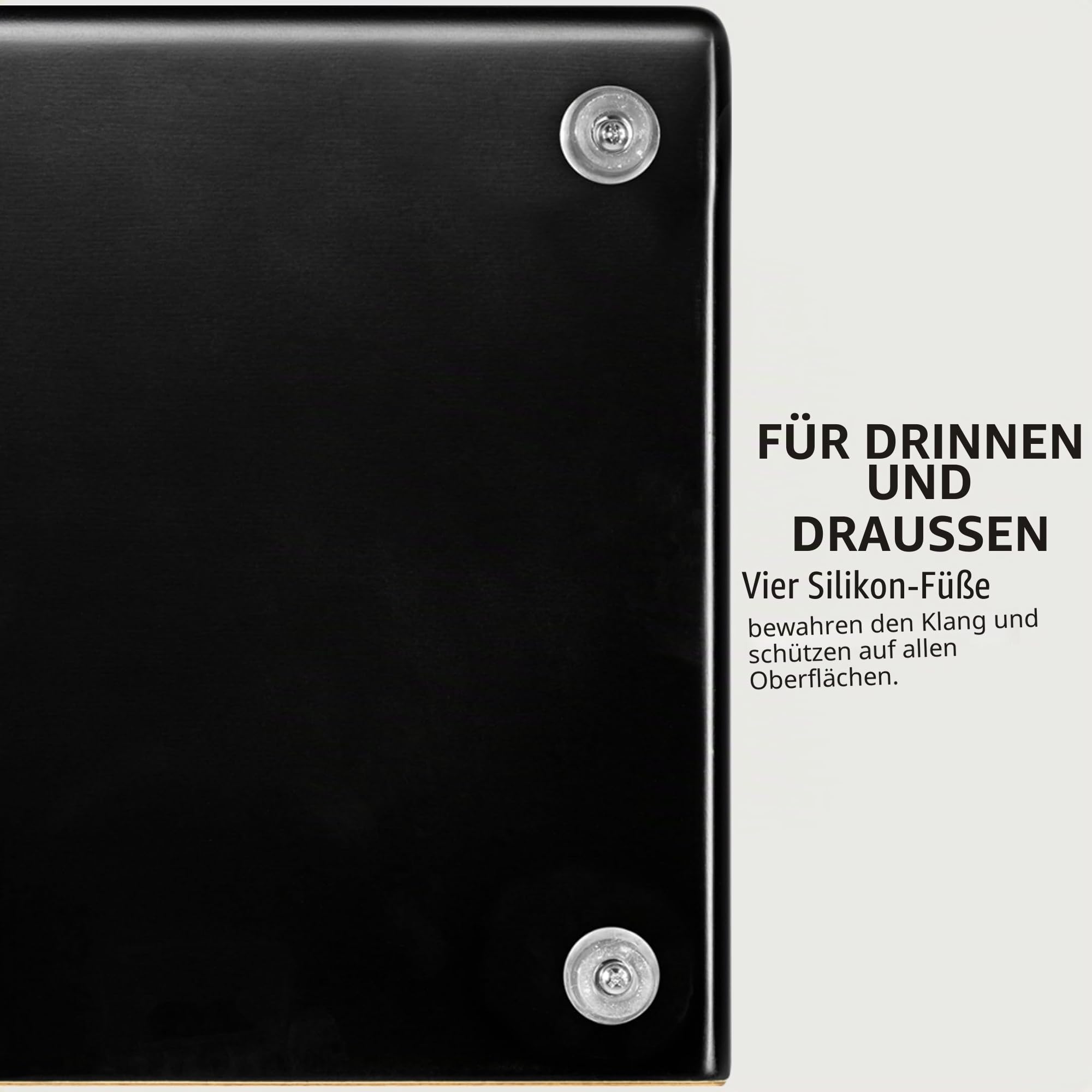 Meinl Percussion Pickup Woodcraft Cajon - Große Trommelkiste mit Tonabnehmer, Snare und Bass Sound - Schlagfläche Makah-Burl (PWC100MB)