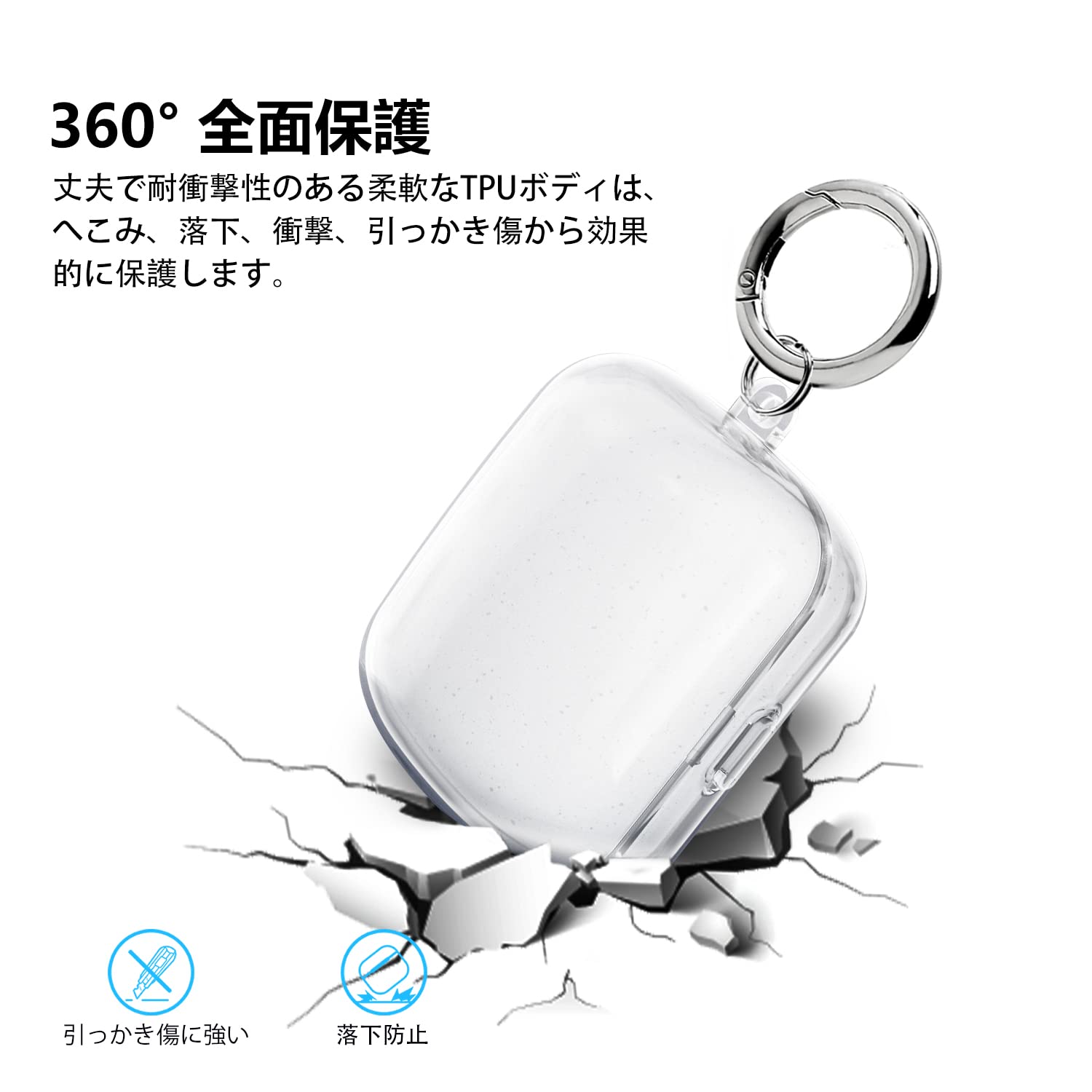 Amazon | Aircawin Sony LinkBuds WF-L900ケースクリア、Sony WF-L900