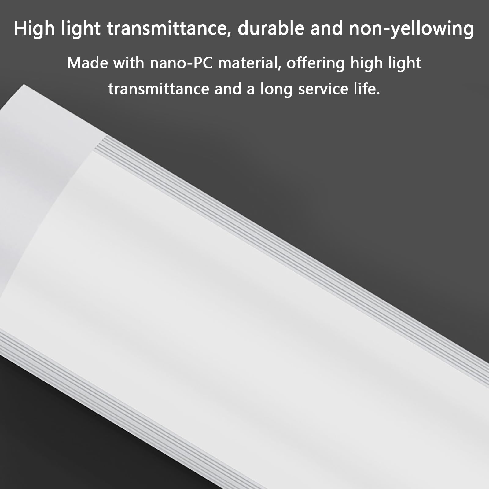 ARMAAN 3.9ft Led Batten Light, 6500K 4500LM, LED Tube Light Office Ceiling Strip, Perfil Bajo, Luz Fluorescente Para Garaje, Cocina, Taller No Empalmable,60cm-8pc