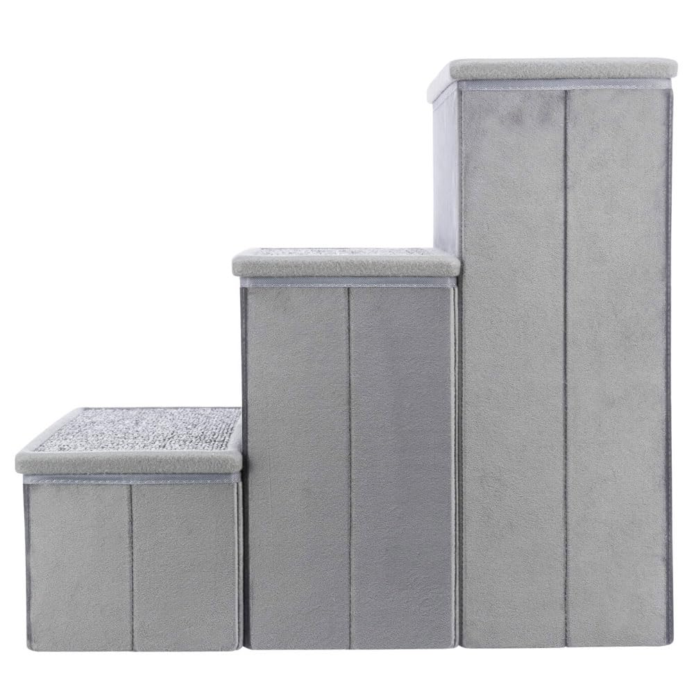 Trixie Escalera con Espacio de Almacenamiento, 34 × 45 × 50 cm, Gris