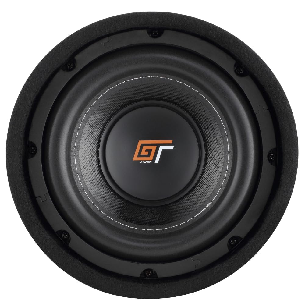 KIT SET PER BASS FACE GT AUDIO GT-BASS8.1, 1 subwoofer a tubo bass reflex con sub da 20 cm 200 mm 8", 300 watt rms e 600 watt max, 4 ohm, bagagliaio, per auto, 1 pezzo