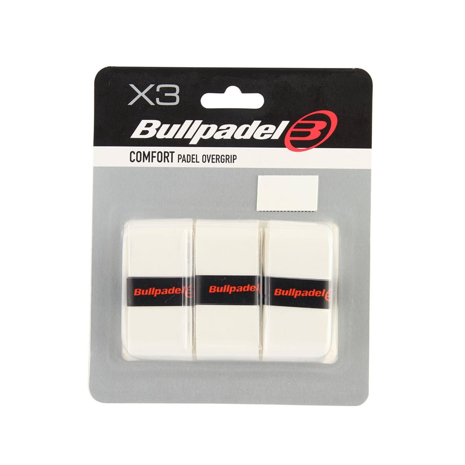 Bullpadel GB1200 - Pack of 3 Overgrips, White