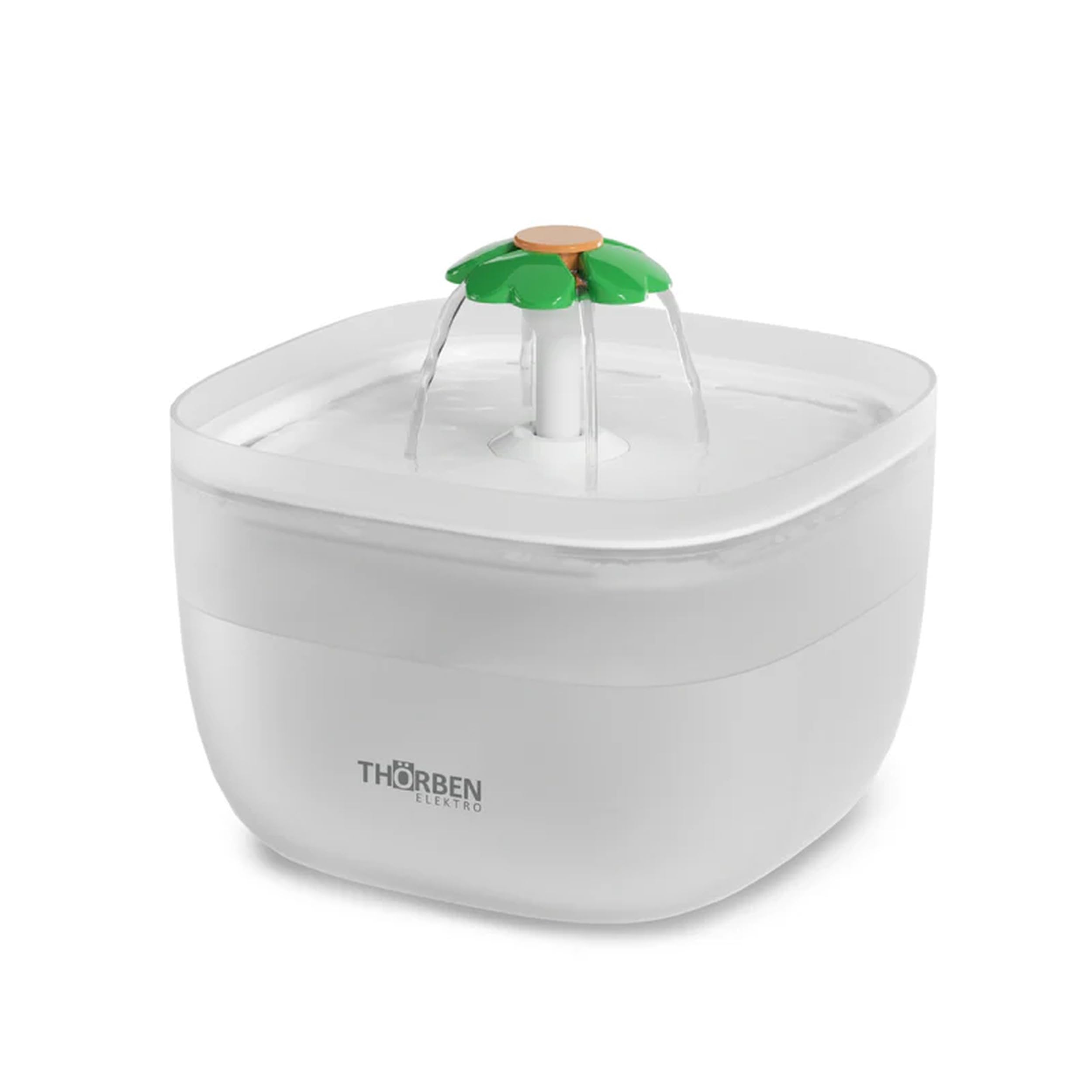 Thörben Fuente de Agua para Gatos y Perros, Bebedero con Filtración 4 Etapas, 2L de Capacidad, Plástico sin BPA, Bomba Silenciosa, Alimentación USB-C