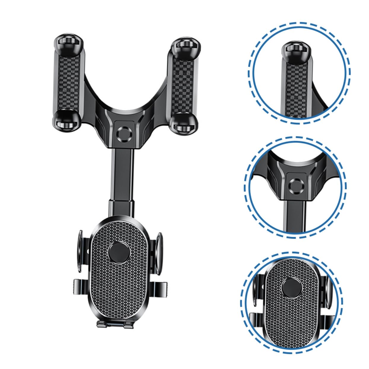 Supporto Auto Specchietto Retrovisore Rotazione Smartphone GPS in Resistente per e Video