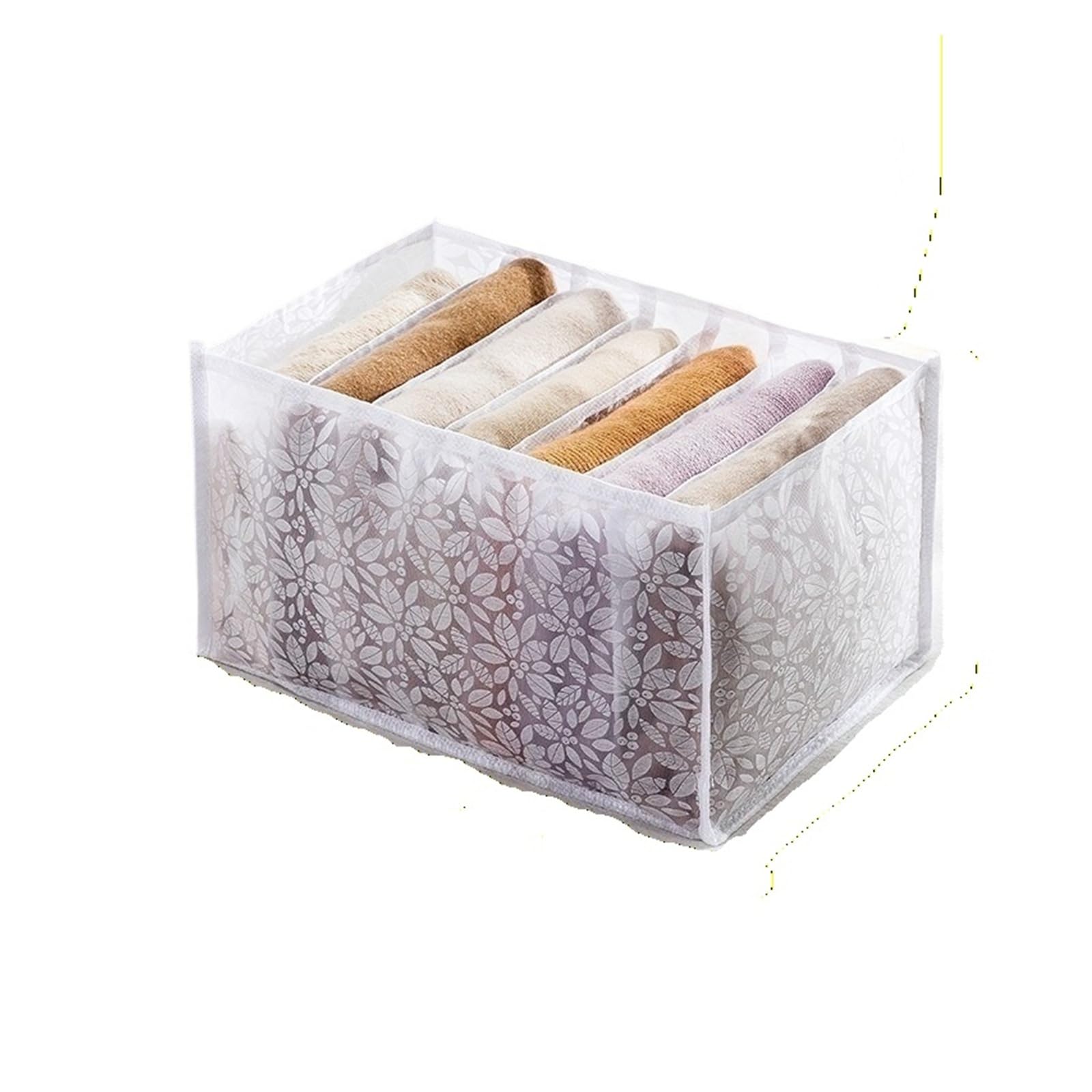 Caja de almacenamiento con compartimentos independientes para guardar ropa y pantalones