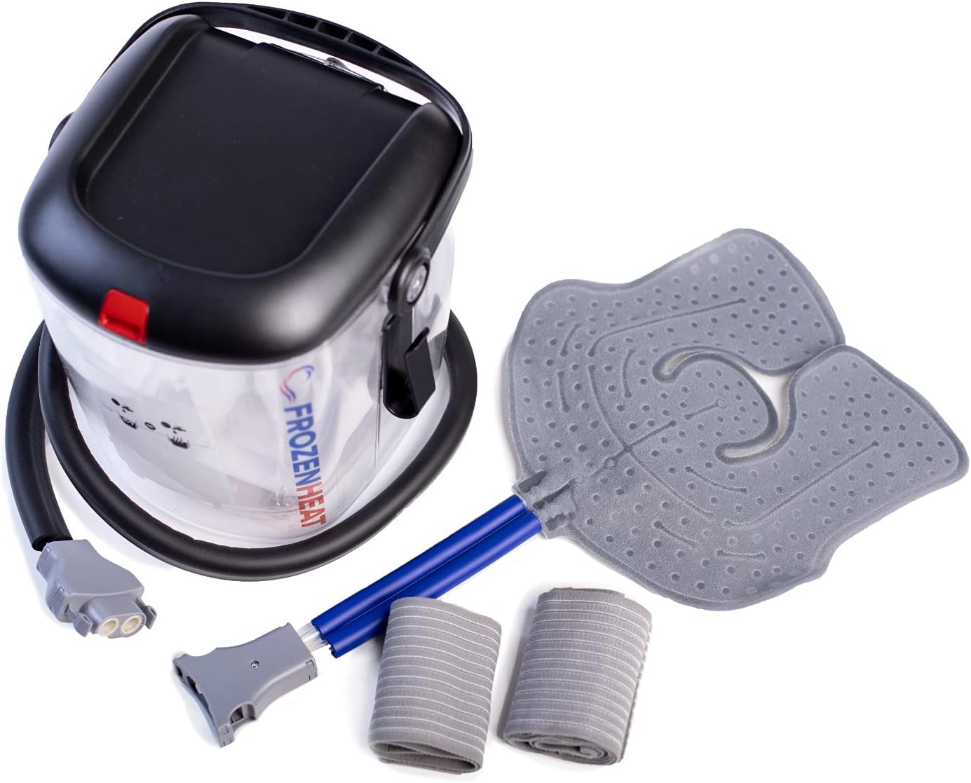 Frozen Heat Therapy Unit for Hot and Cold Cryotherapy Treatment with Reusable Attachment Pads for Back, Shoulder, Leg, Ankle, Hip and Knee- for a Faster Recovery and Pain Relief by Brace Direct : Health & Household
