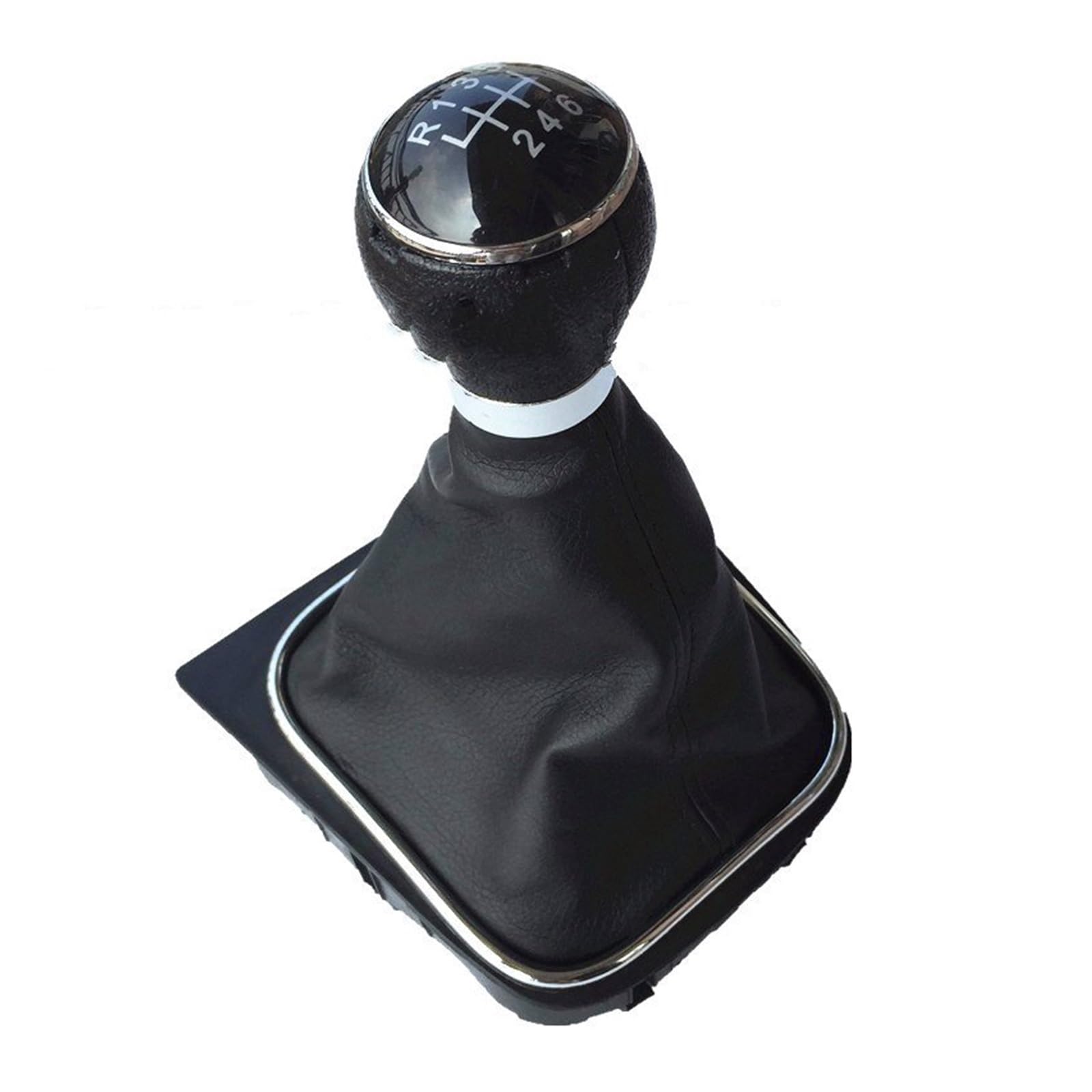 Rbevcrr B0087 Car Shift Lever Knob For Vw For Golf 5 6 V Mk5 Mk6 For Jetta R32 For Gti 2004-2014 5/6 Speed Gear Shift Knob Gearstick Gaiter Boot Stick Shifter Pen(B0087)