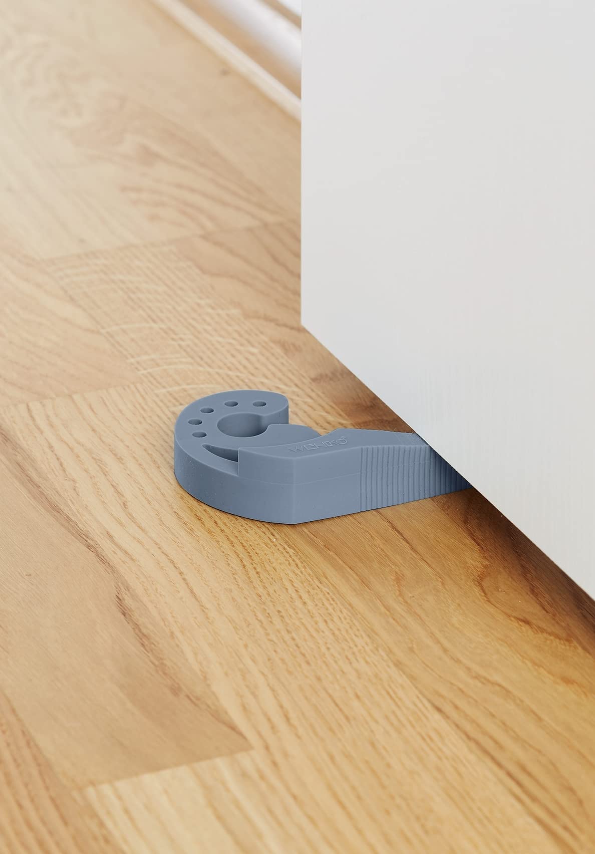 Wenko Multi-STOP fermaporta blu-grigio - Salvadita, TPR, 11.8 x 7.7 x 2.5 cm, Blu