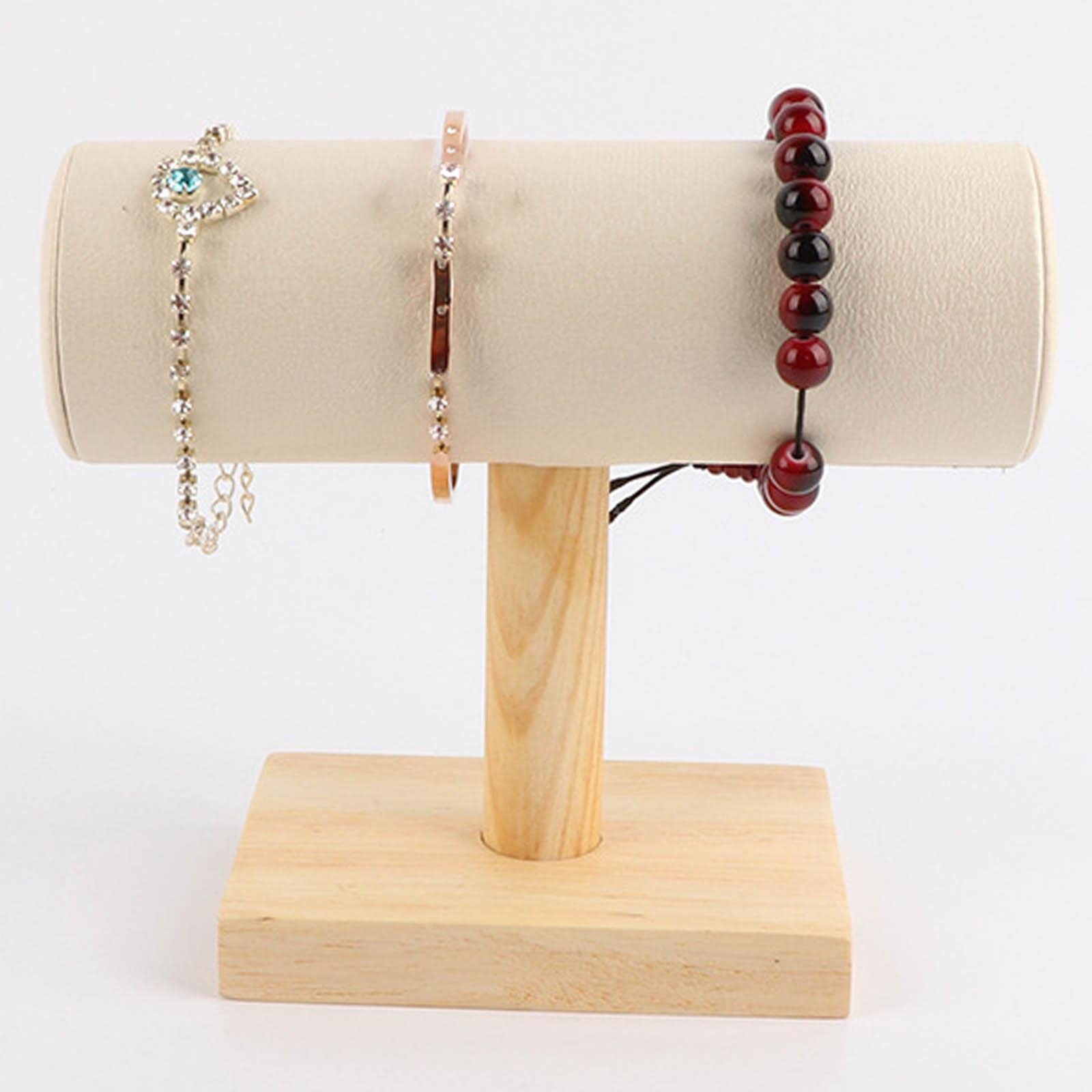 Hapivida T Bar Bracelet Présentoir, Noir Bracelets Collier Titulaire Bijoux Organisateur T Bar Bijoux Montre Bracelet Organisateur Pour La Maison Organisation
