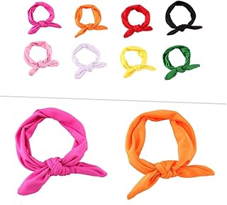 TOYANDONA 8 Pçs Laços De Cabelo Infantis Acessórios De Cabelo Para Meninas Laços De Cabelo Crianças Recém-Nascidos Tiaras Infantis Tiaras Infantis Elásticas Orelhas De Coelho Tecido