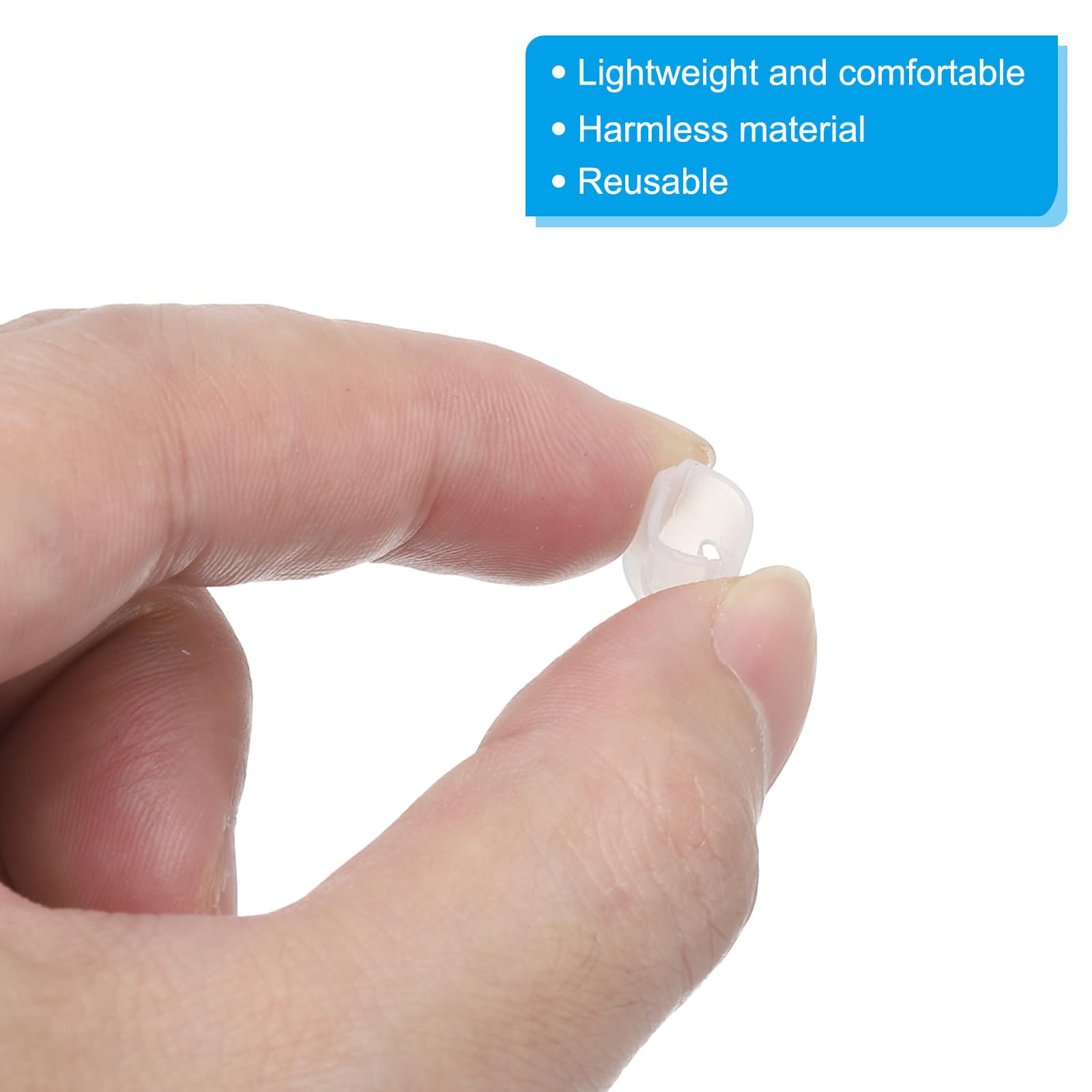 PATIKIL Tappi Terminali Silicone per Cucito, 200Pz Punte a Spirale per Stecche Corsetti per Colletti, Applicabili a Stecche Poliestere 8mm, Trasparenti
