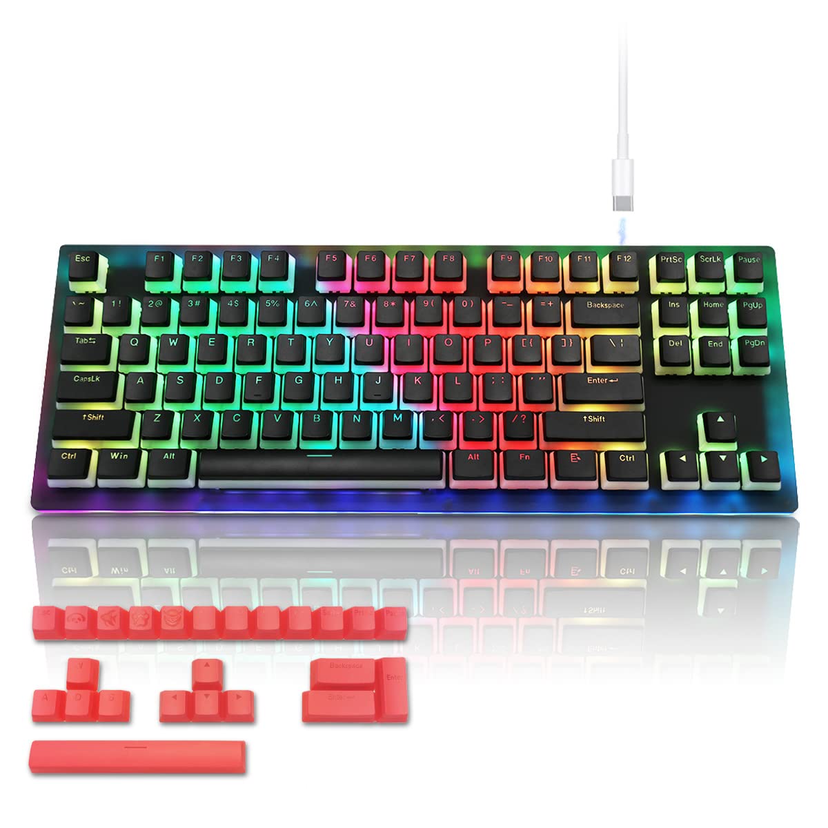 Buy Womeir K87 Pro TKL Mechanical Keyboard Wired Keyboard Hot