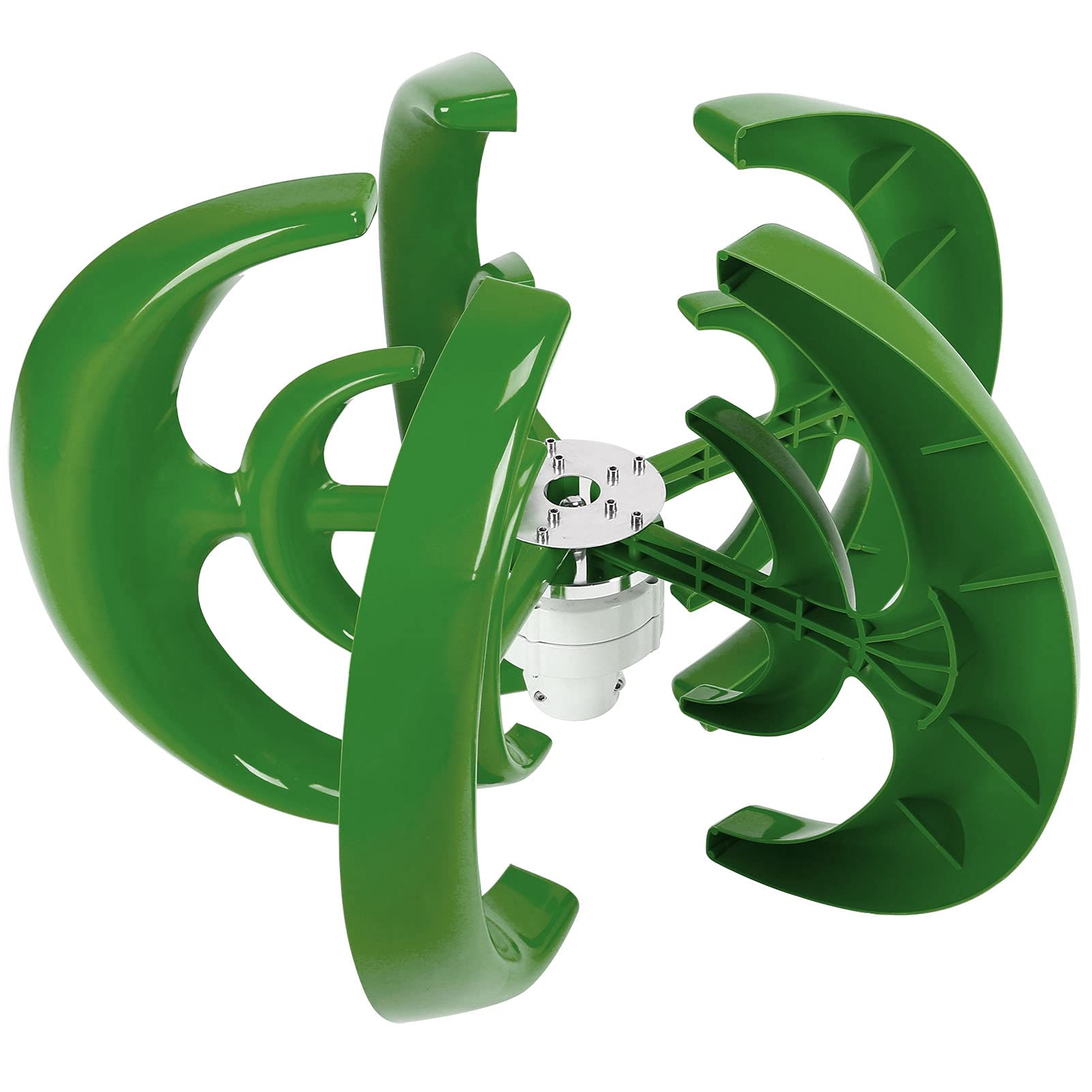 Akozon Kit de Turbina Eólica, Linterna con Ejes Verticales, Generador de Energía de 5 Aspas, Piezas de Productor de Electricidad, Accesorios Profesionales de 800W (12V)