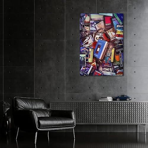 Miniatura 3 de Magic of the 90s Cassettes and Sony Walkman - Impresión artística de pared, pintura para decoración del hogar Lienzo 40x30