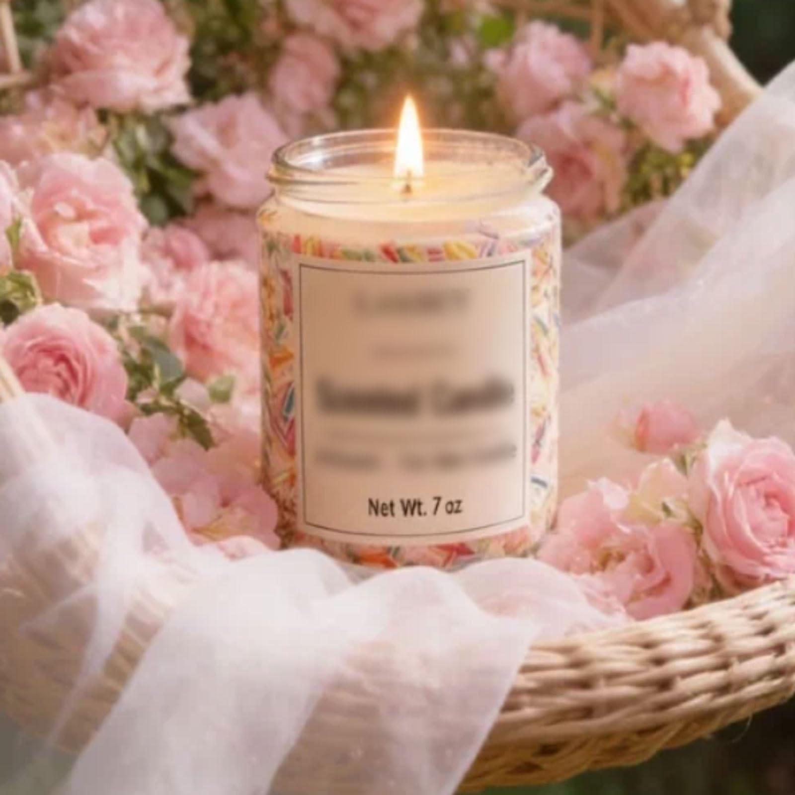 Exquisito Velas de vidrio con tapa hechas con cera de soja, velas en tarro cilíndricas de larga duración for vacaciones en casa, relajación y Spa meloso