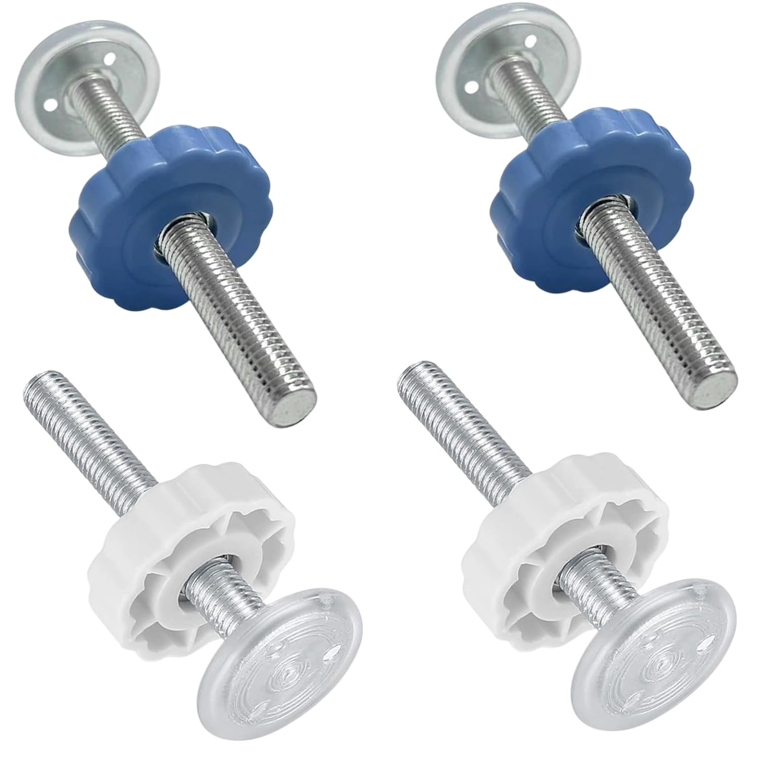 Stair Gate Pressure Fit Spares Set - 4 Pack 10mm Spare Parts for Baby Safety Gates, White