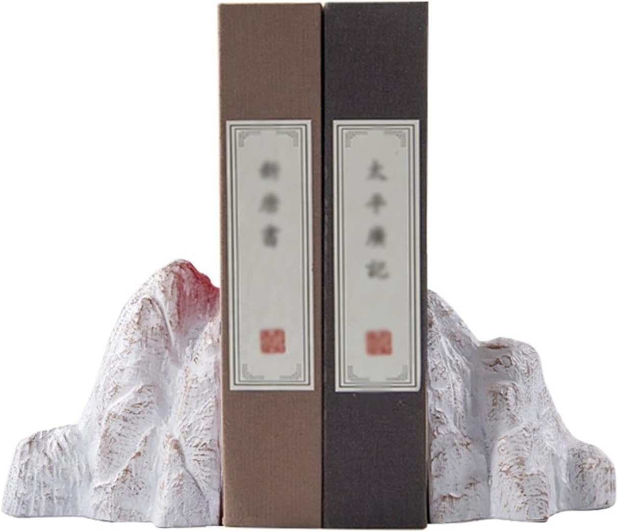 Bookend Support Chinese Bookends Study Room Zen Fake Mountain Bookend Handicraft Decorations Living Office Home Furnishings Bookends