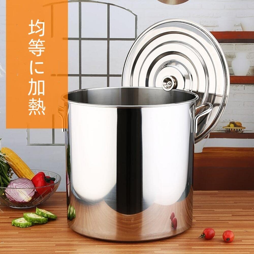 IH対応電磁調理器鍋 ステンレス寸胴鍋35cm 蓋付業務用 IH対応電磁調理器鍋 ステンレス寸胴鍋35cm 蓋付業務用
