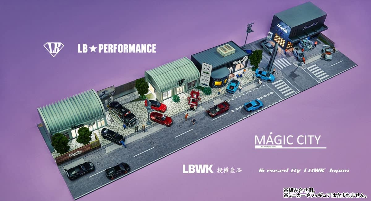 Amazon | Magic City 1/64 LBWK LEDライト付属ジオラマ