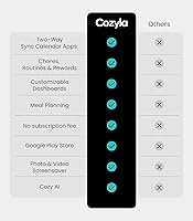 Vista 2 de Cozyla Mate Calendario+2: Calendario digital de 32 "Pantalla táctil de pared Tabla de tareas Tablero de instrumentos personalizable Pantalla